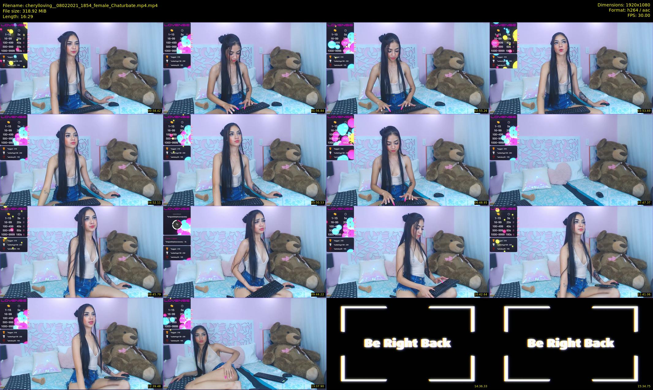 cherylloving_ — 17 minute Chaturbate female cam show recording, 1080p, Feb 8, 2021