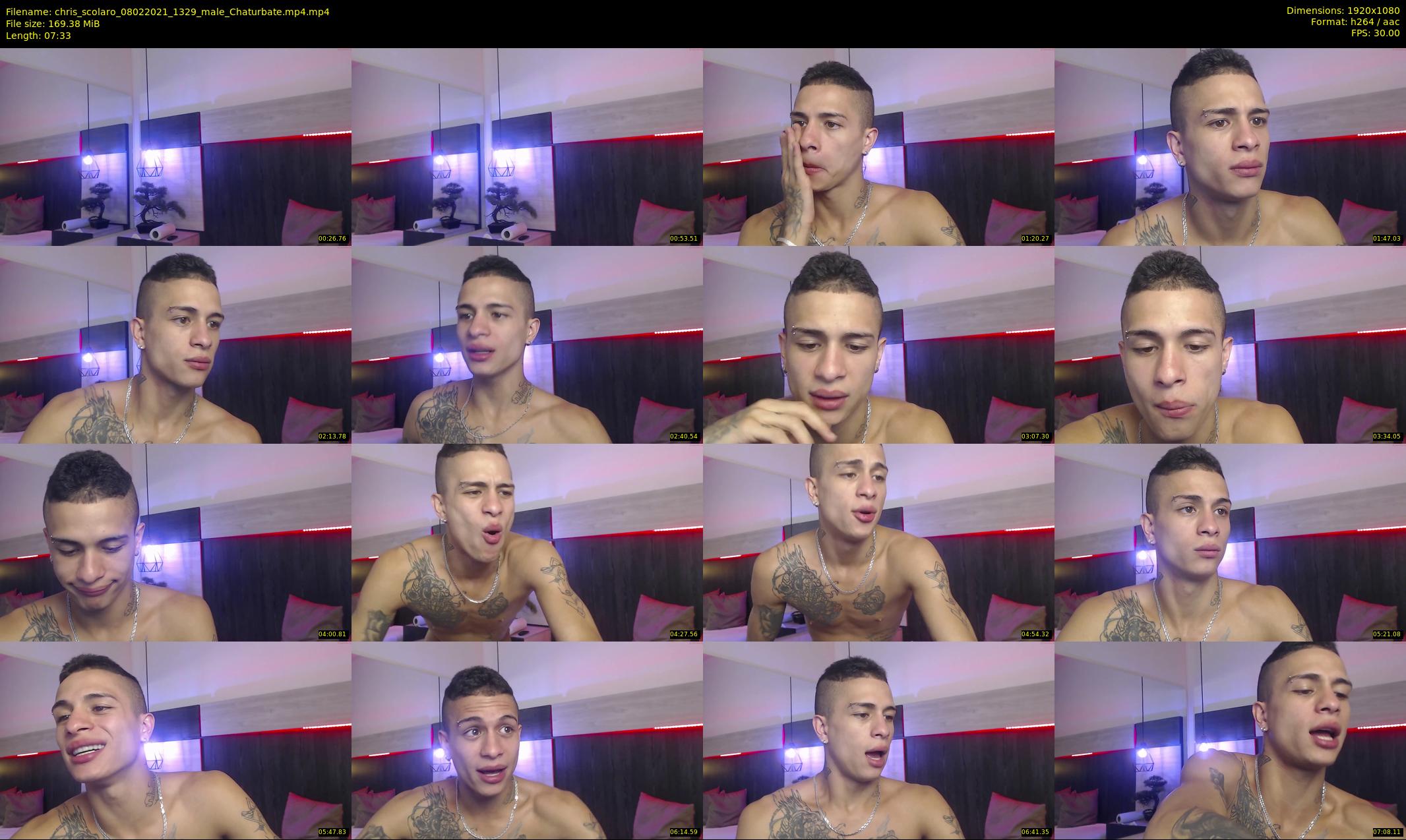 chris_scolaro — 8 minute Chaturbate male cam show recording, 1080p, Feb 8, 2021
