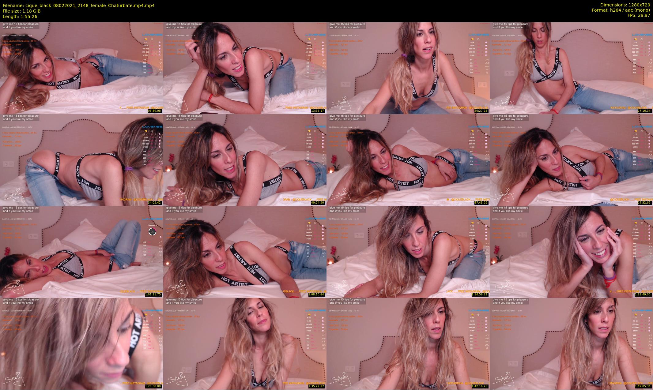 cique_black — 116 minute Chaturbate female cam show recording, 720p, Feb 8, 2021