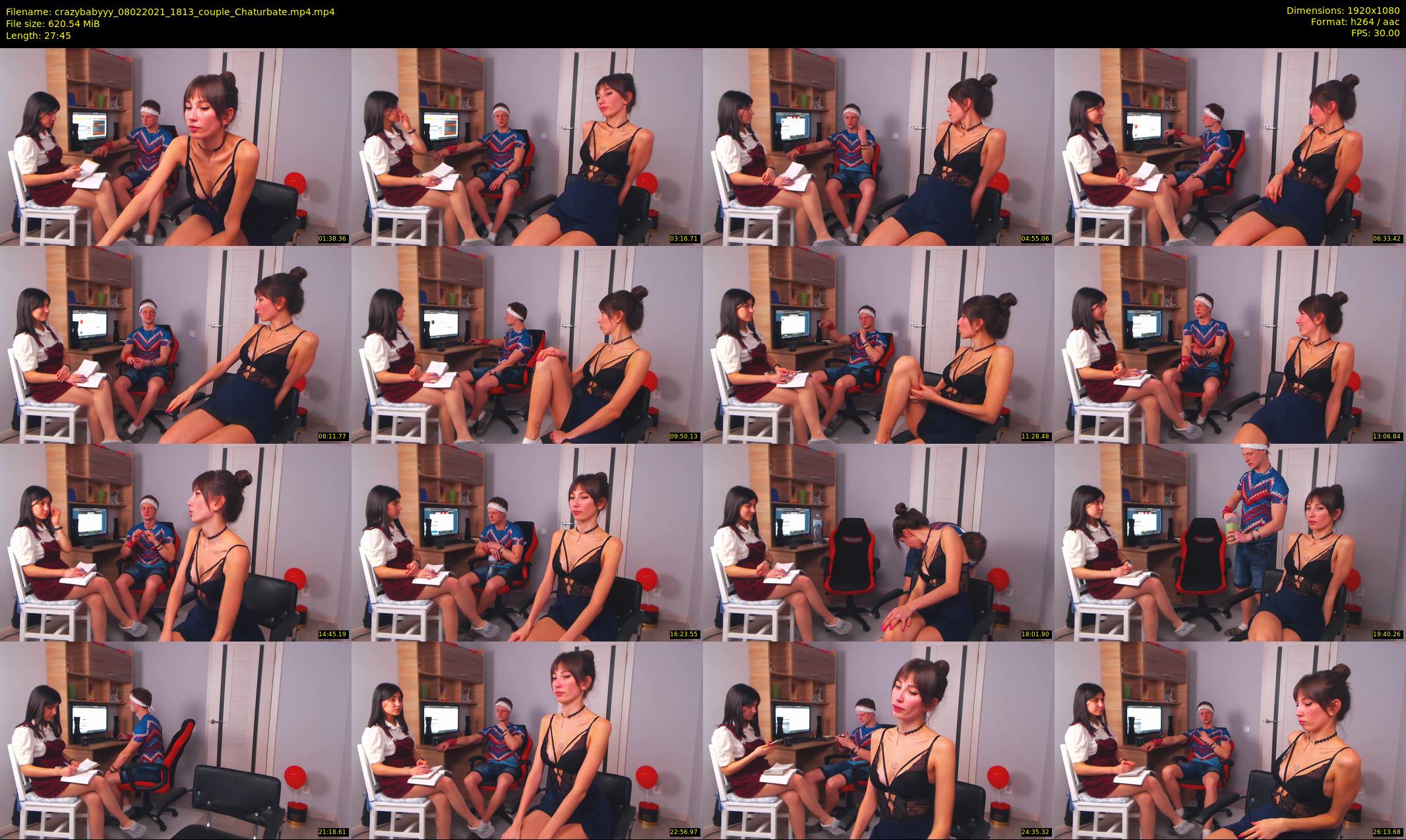 crazybabyyy — 28 minute Chaturbate couple cam show recording, 1080p, Feb 8, 2021