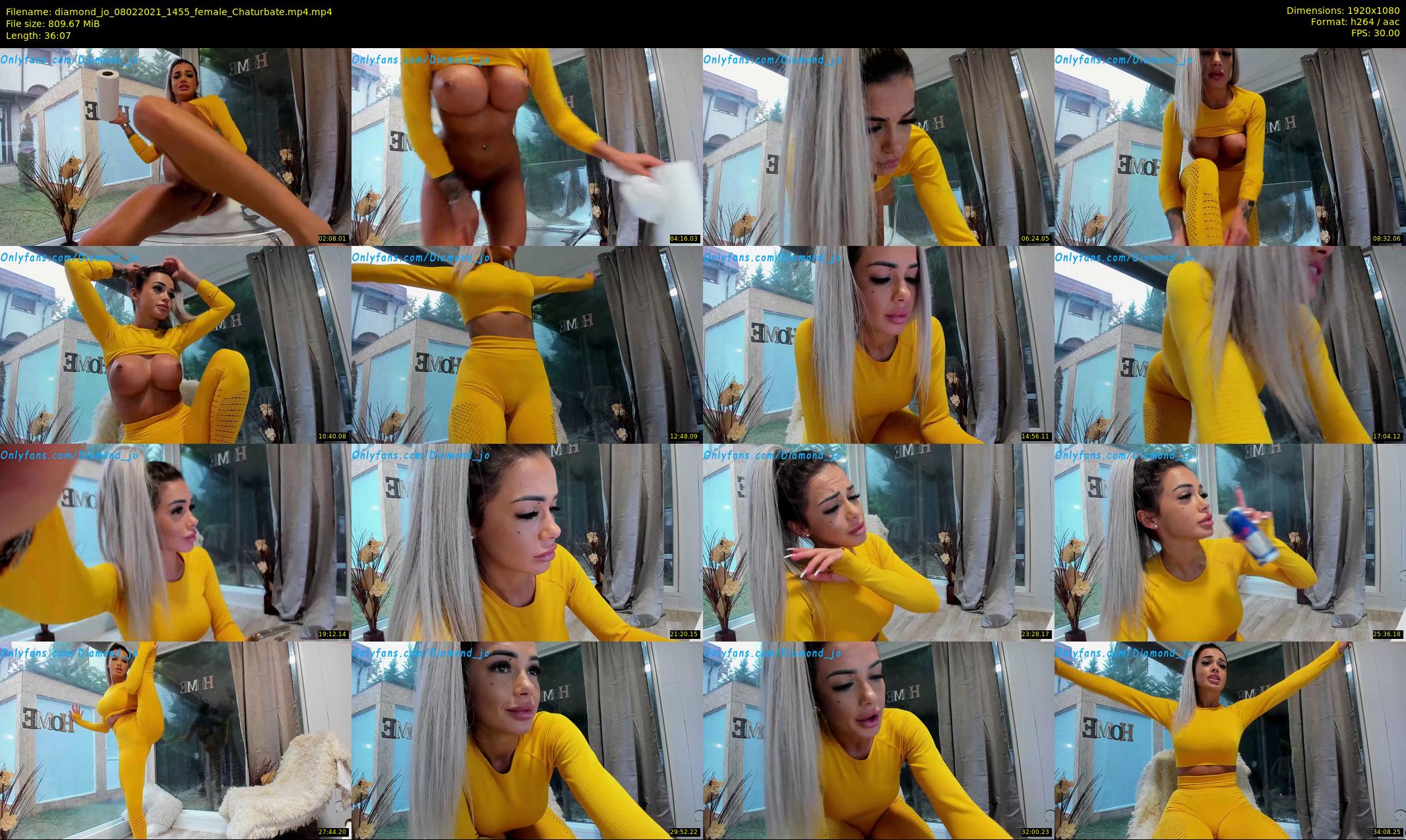 diamond_jo — 37 minute Chaturbate female cam show recording, 1080p, Feb 8, 2021