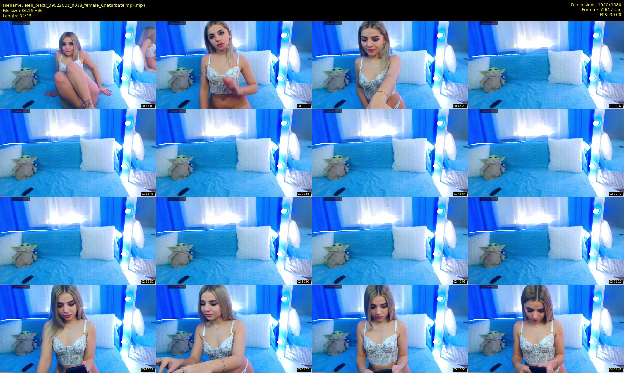 elen_black — 5 minute Chaturbate female cam show recording, 1080p, Feb 9, 2021