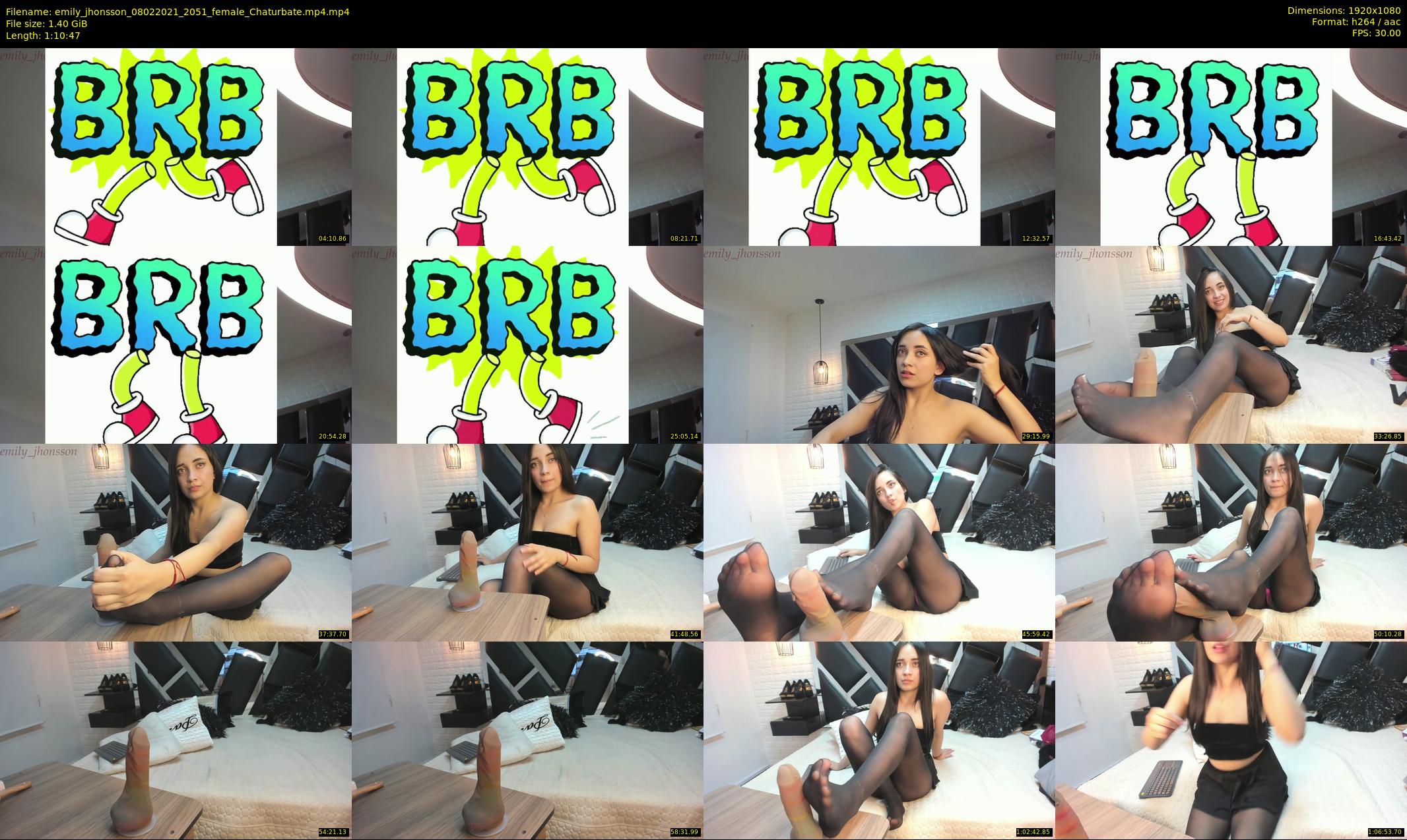 emily_jhonsson — 71 minute Chaturbate female cam show recording, 1080p, Feb 8, 2021