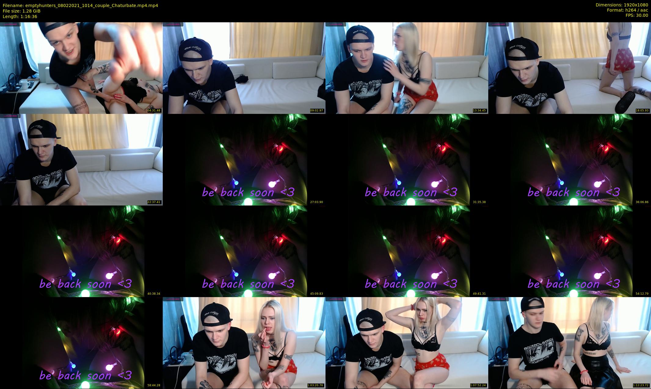 emptyhunters — 77 minute Chaturbate couple cam show recording, 1080p, Feb 8, 2021