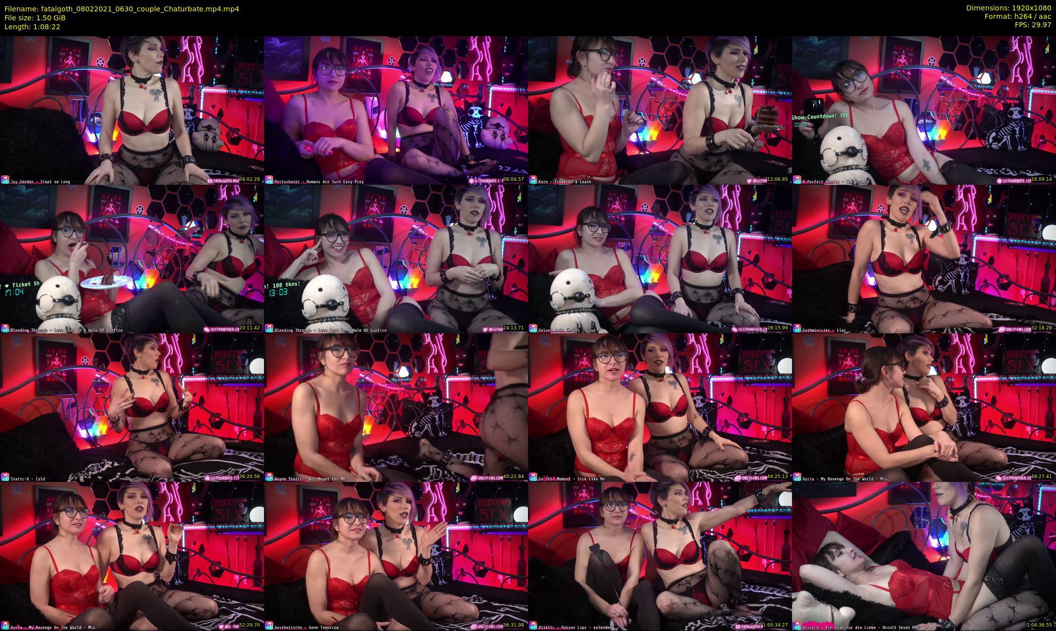 fatalgoth — 69 minute Chaturbate couple cam show recording, 1080p, Feb 8, 2021