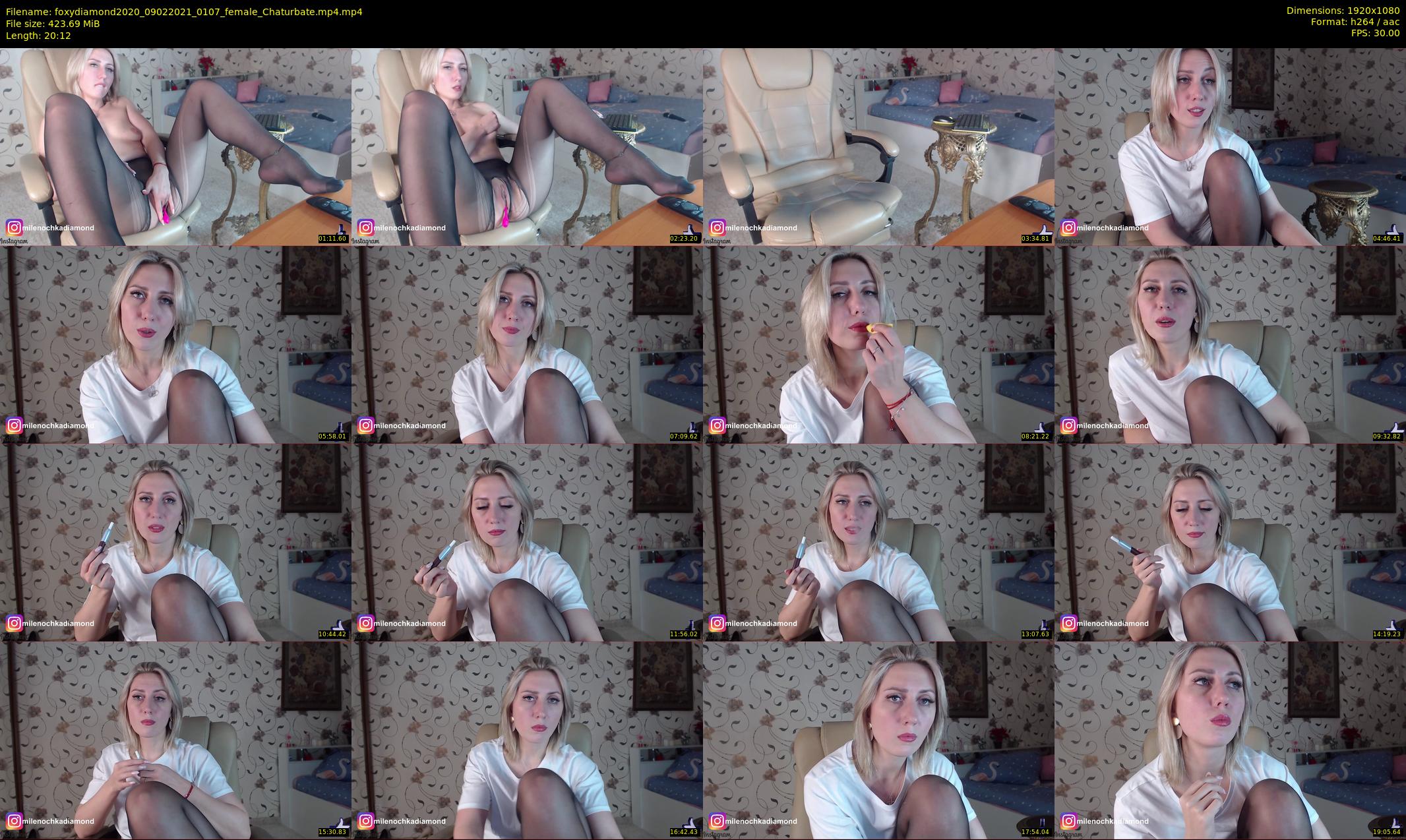 foxydiamond2020 — 21 minute Chaturbate female cam show recording, 1080p, Feb 9, 2021