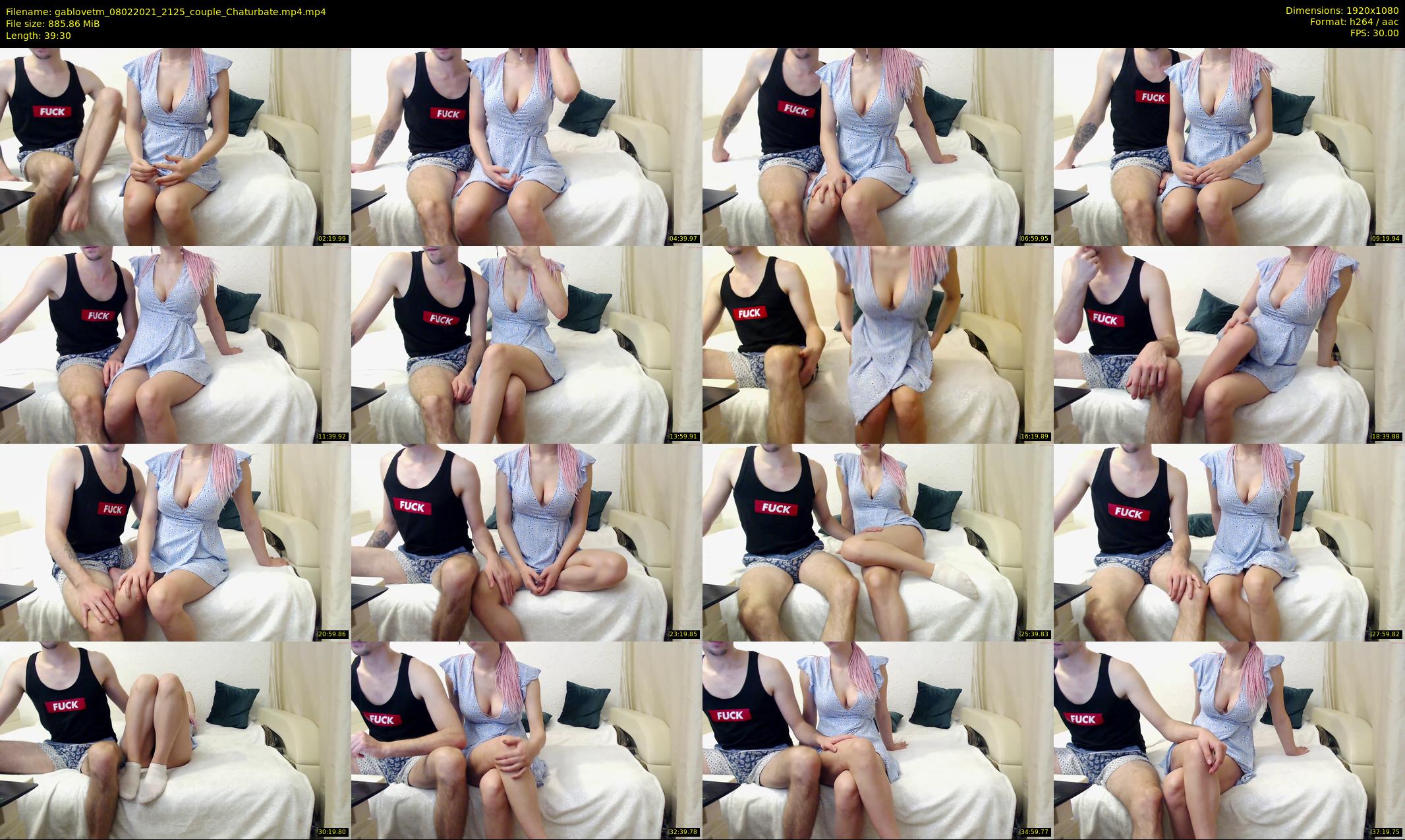 gablovetm — 40 minute Chaturbate couple cam show recording, 1080p, Feb 8, 2021