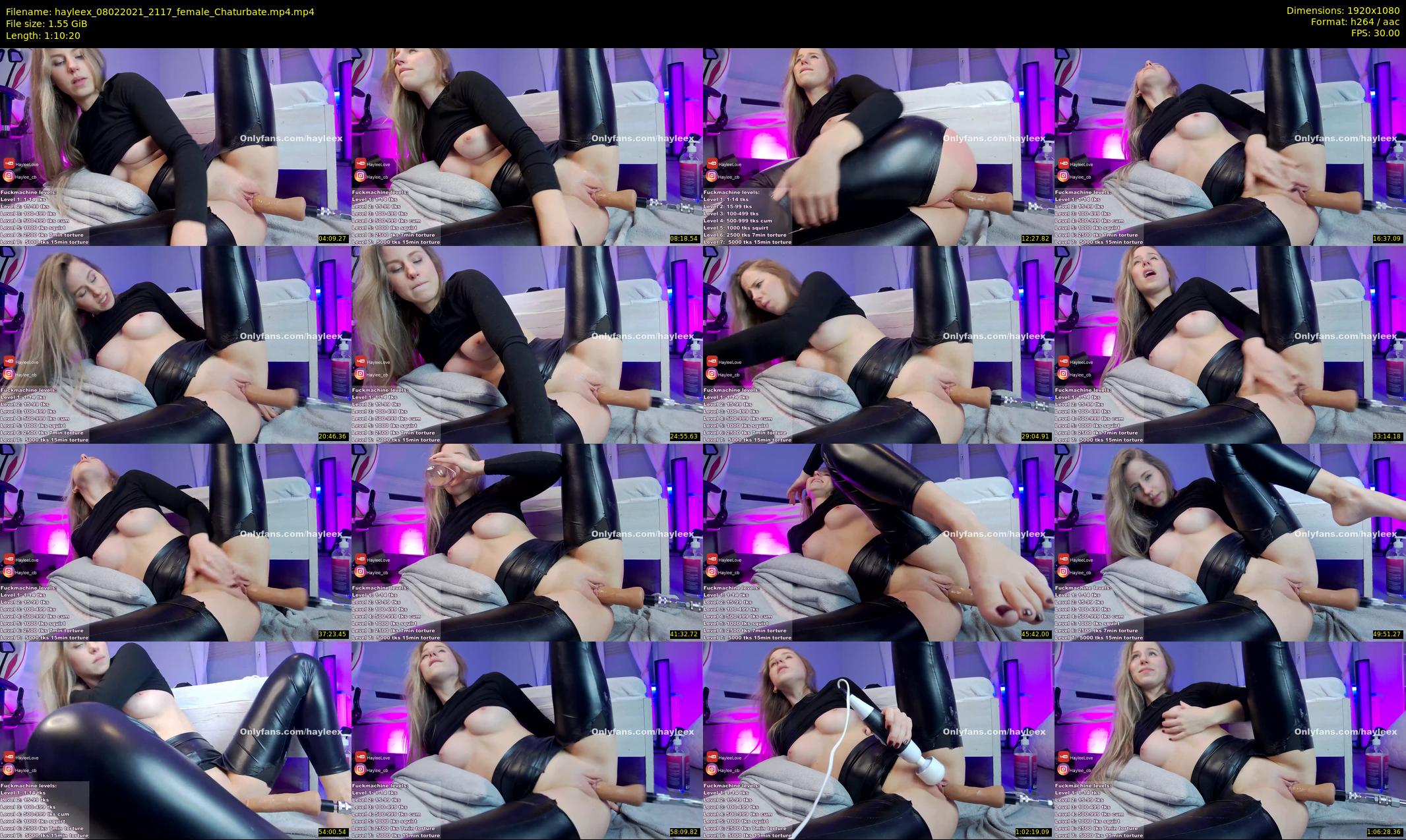 hayleex — 71 minute Chaturbate female cam show recording, 1080p, Feb 8, 2021