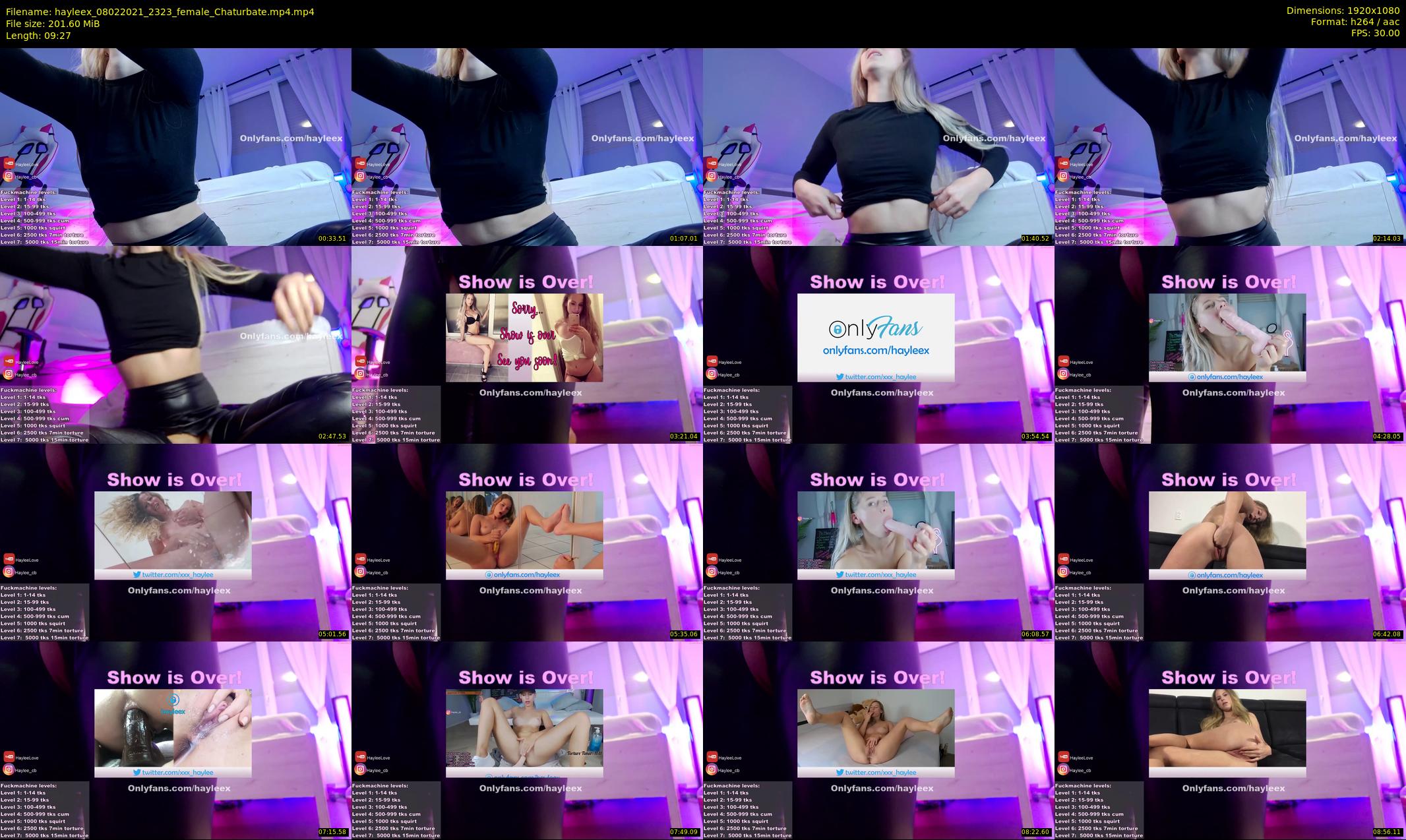hayleex — 10 minute Chaturbate female cam show recording, 1080p, Feb 8, 2021
