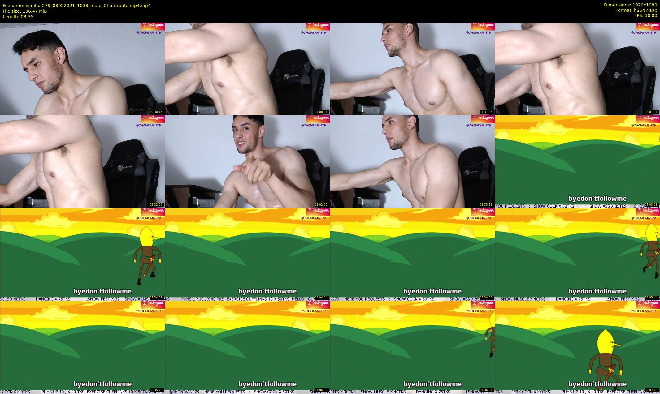ivanhot279 — 9 minute Chaturbate male cam show recording, 1080p, Feb 8, 2021