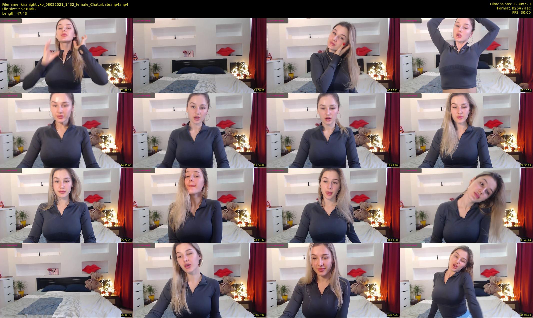 kiranightlyxo — 48 minute Chaturbate female cam show recording, 720p, Feb 8, 2021