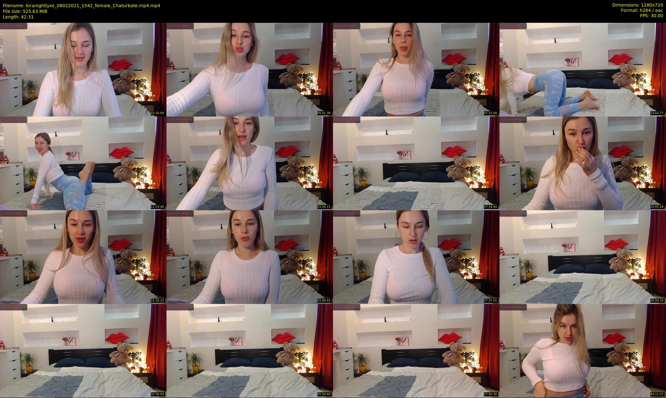 kiranightlyxo — 43 minute Chaturbate female cam show recording, 720p, Feb 8, 2021