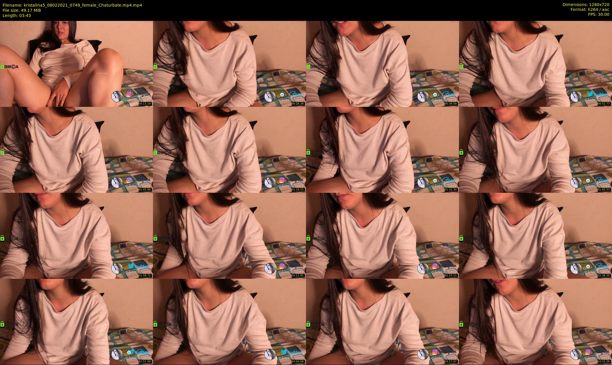 kristalina5 — 4 minute Chaturbate female cam show recording, 720p, Feb 8, 2021