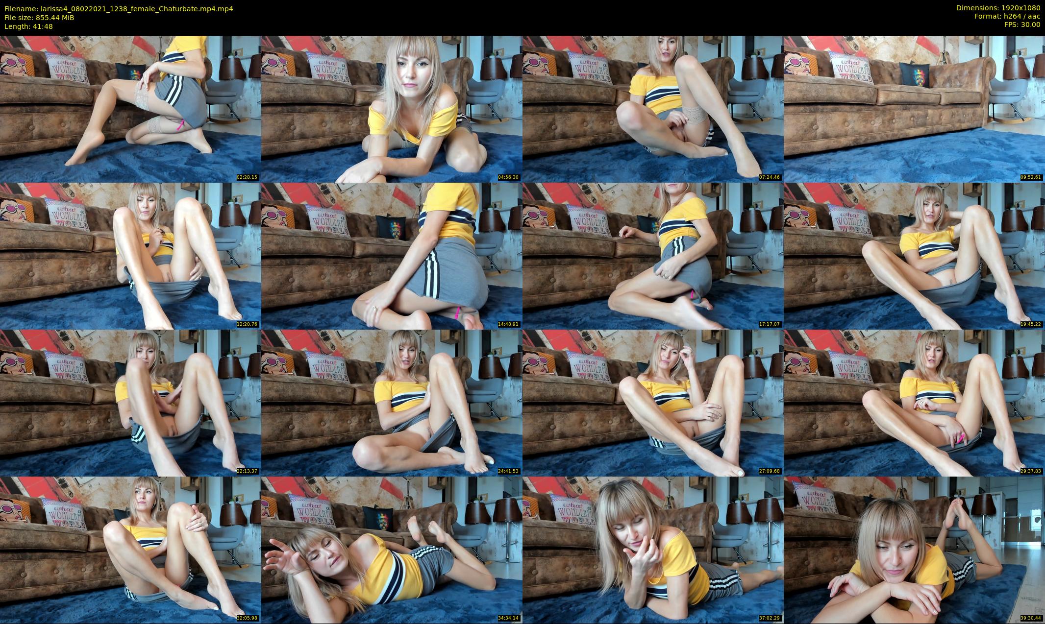 larissa4 — 42 minute Chaturbate female cam show recording, 1080p, Feb 8, 2021