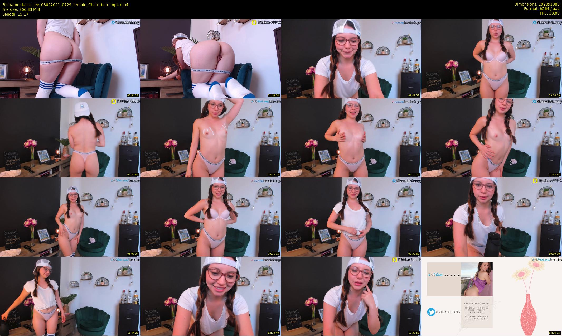 laura_lee — 16 minute Chaturbate female cam show recording, 1080p, Feb 8, 2021