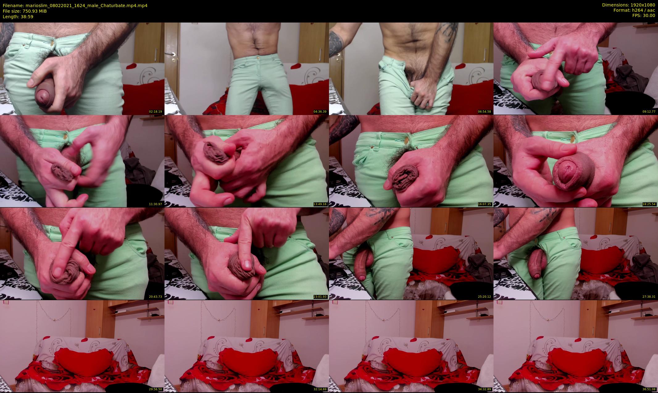 marioslim — 39 minute Chaturbate male cam show recording, 1080p, Feb 8, 2021