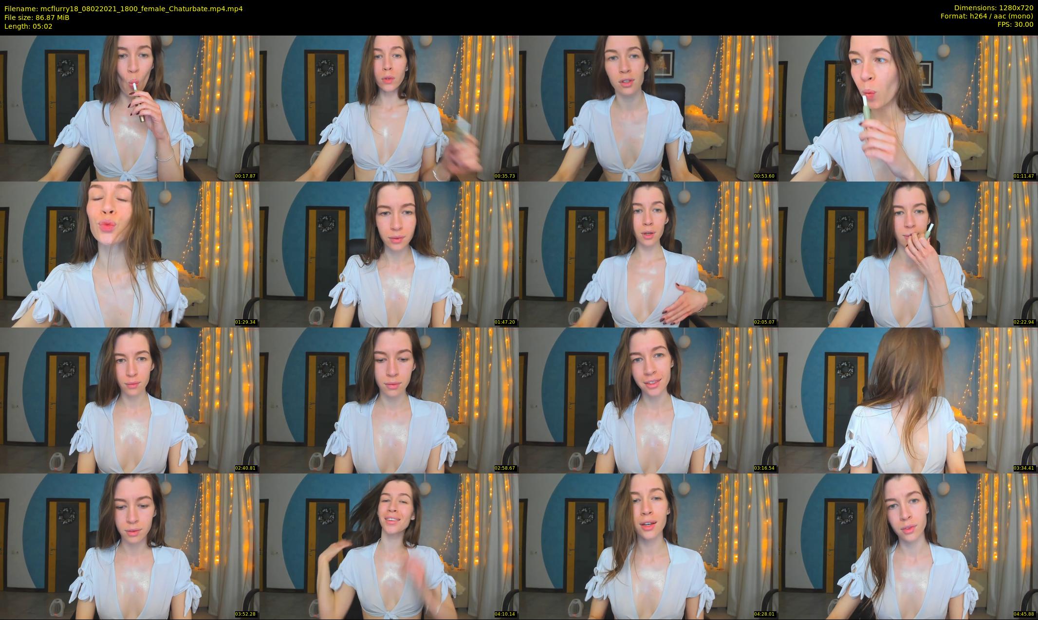 mcflurry18 — 6 minute Chaturbate female cam show recording, 720p, Feb 8, 2021