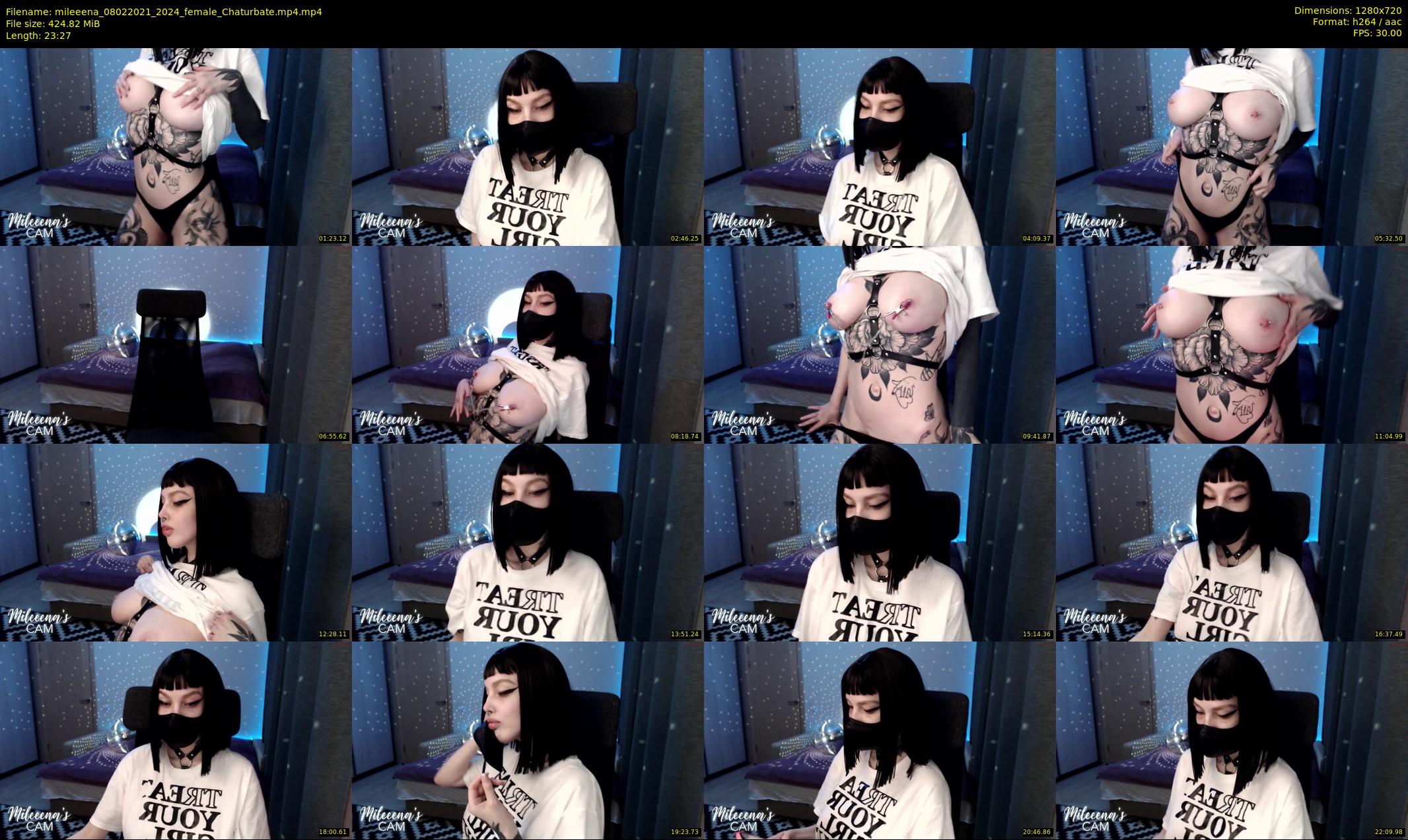 mileeena — 24 minute Chaturbate female cam show recording, 720p, Feb 8, 2021
