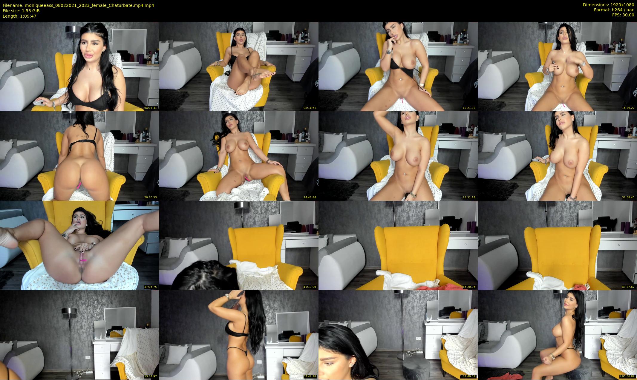 moniqueeass — 70 minute Chaturbate female cam show recording, 1080p, Feb 8, 2021