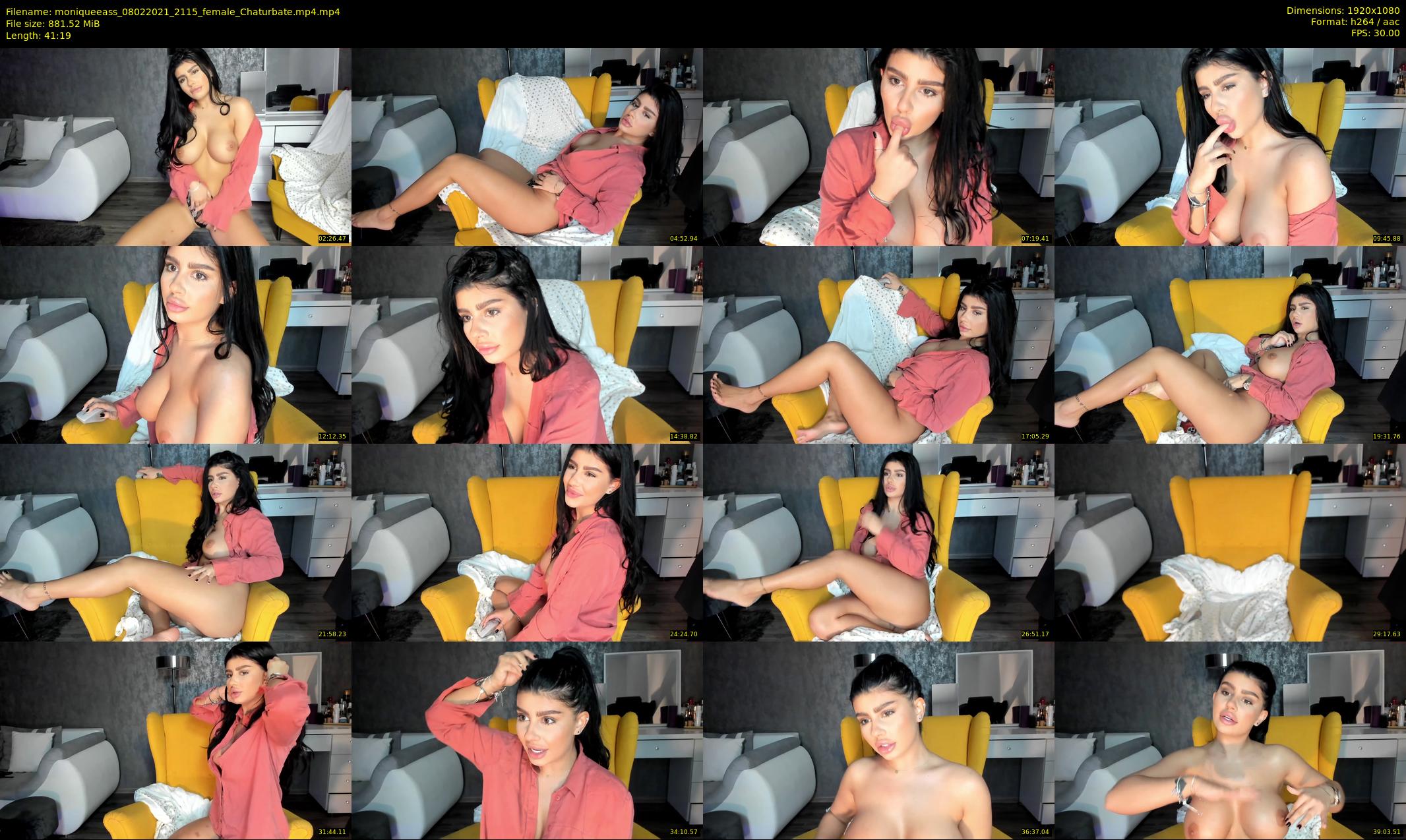moniqueeass — 42 minute Chaturbate female cam show recording, 1080p, Feb 8, 2021