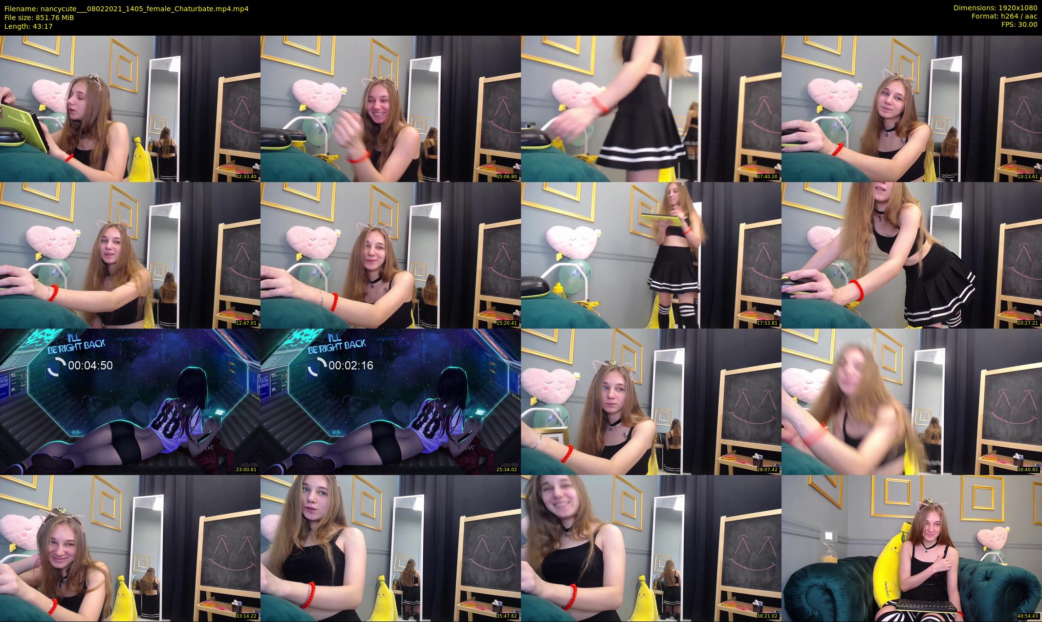 nancycute__ — 44 minute Chaturbate female cam show recording, 1080p, Feb 8, 2021