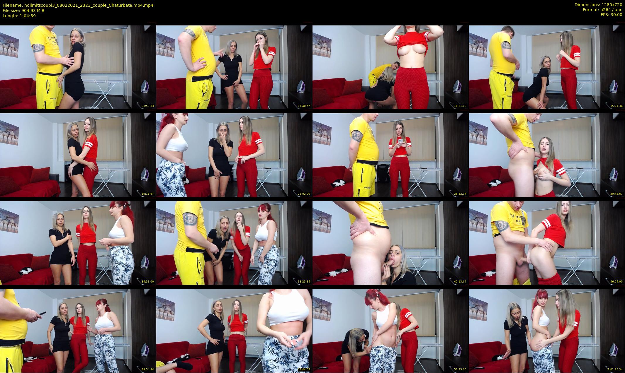 nolimitscoupl3 — 65 minute Chaturbate couple cam show recording, 720p, Feb 8, 2021