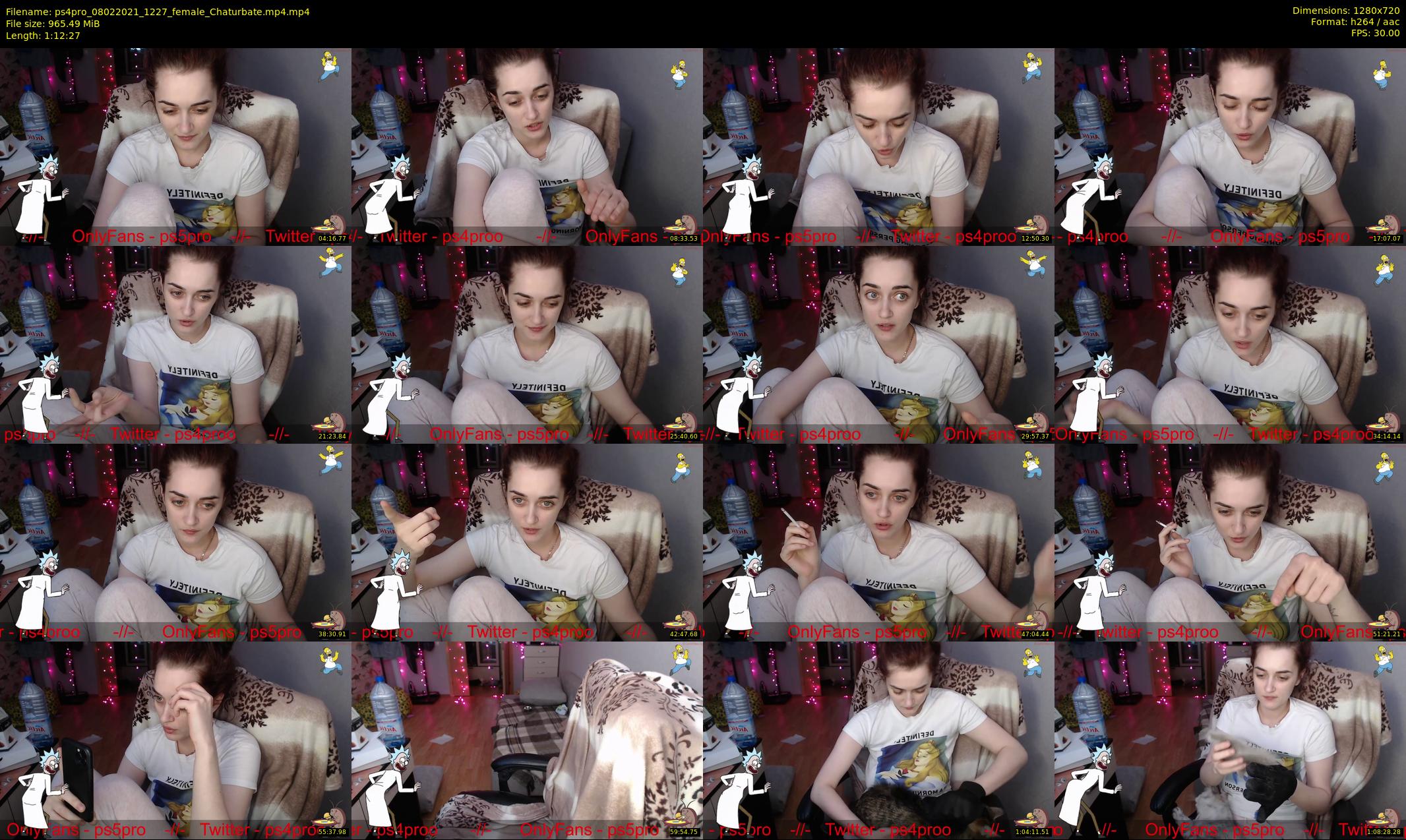 ps4pro — 73 minute Chaturbate female cam show recording, 720p, Feb 8, 2021