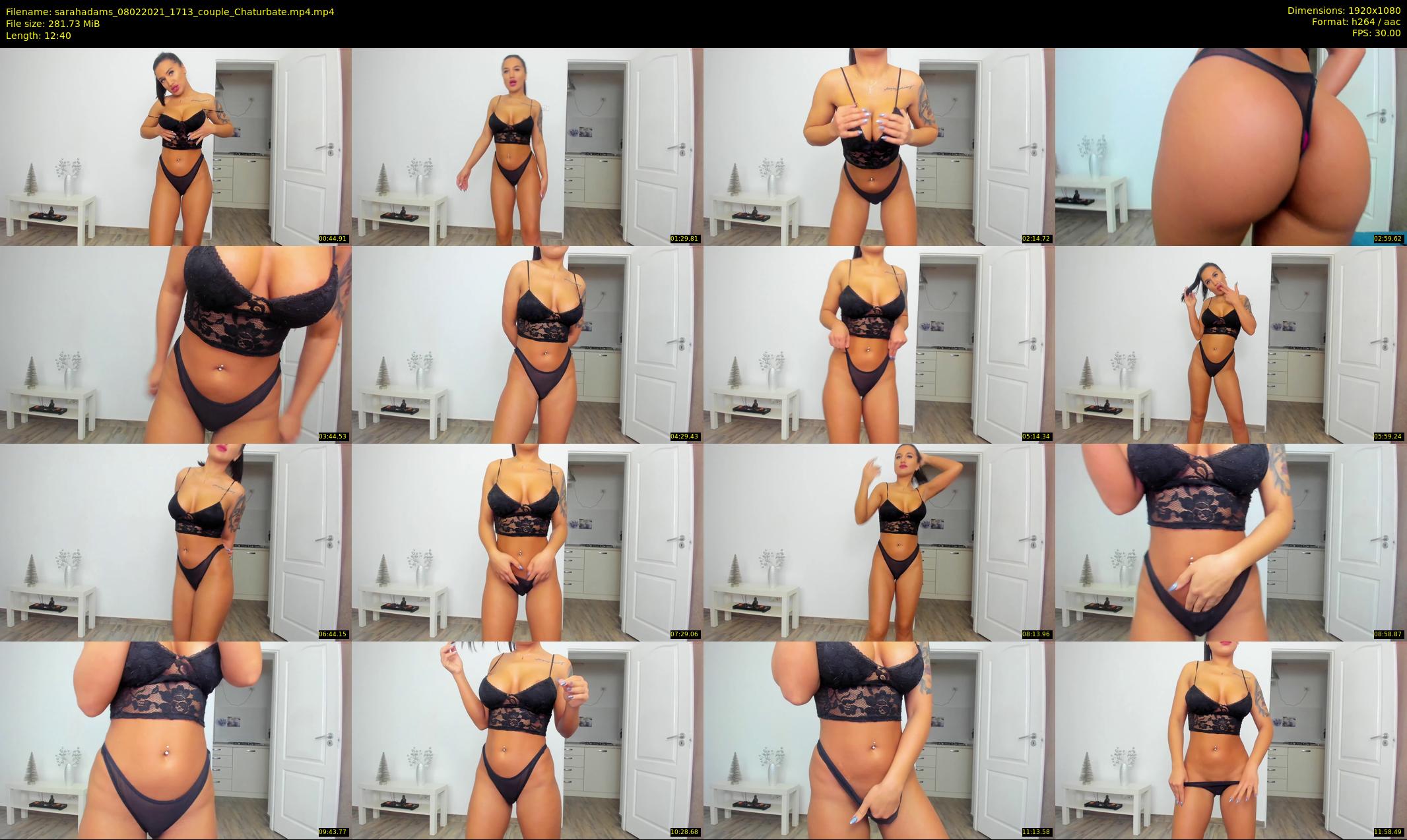 sarahadams — 13 minute Chaturbate female cam show recording, 1080p, Feb 8, 2021