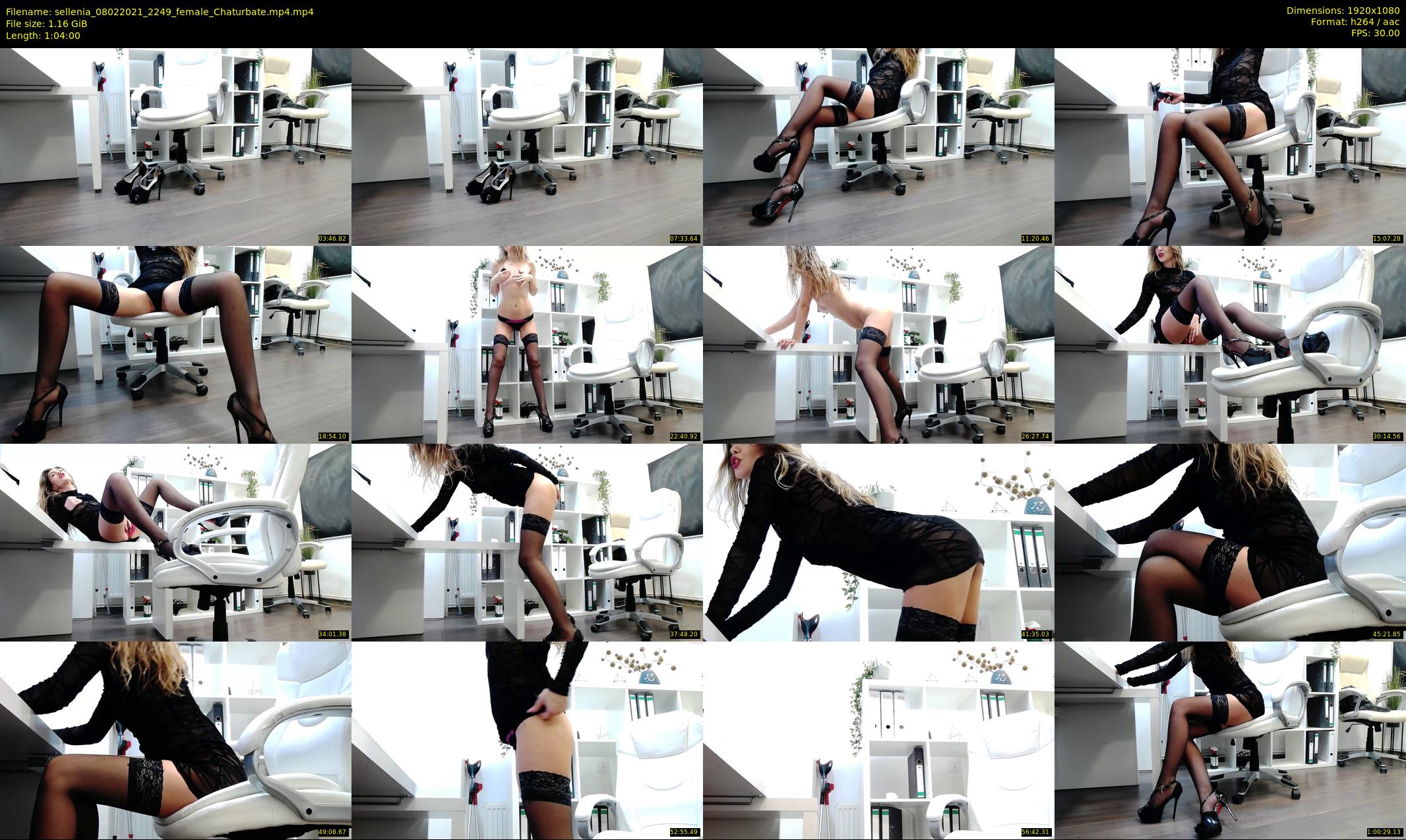 sellenia — 64 minute Chaturbate female cam show recording, 1080p, Feb 8, 2021