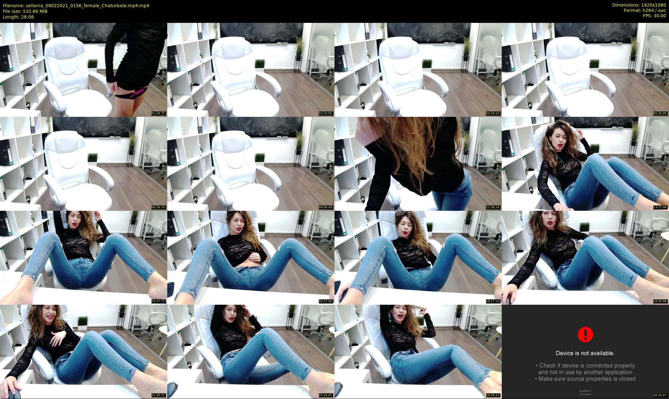 sellenia — 29 minute Chaturbate female cam show recording, 1080p, Feb 9, 2021