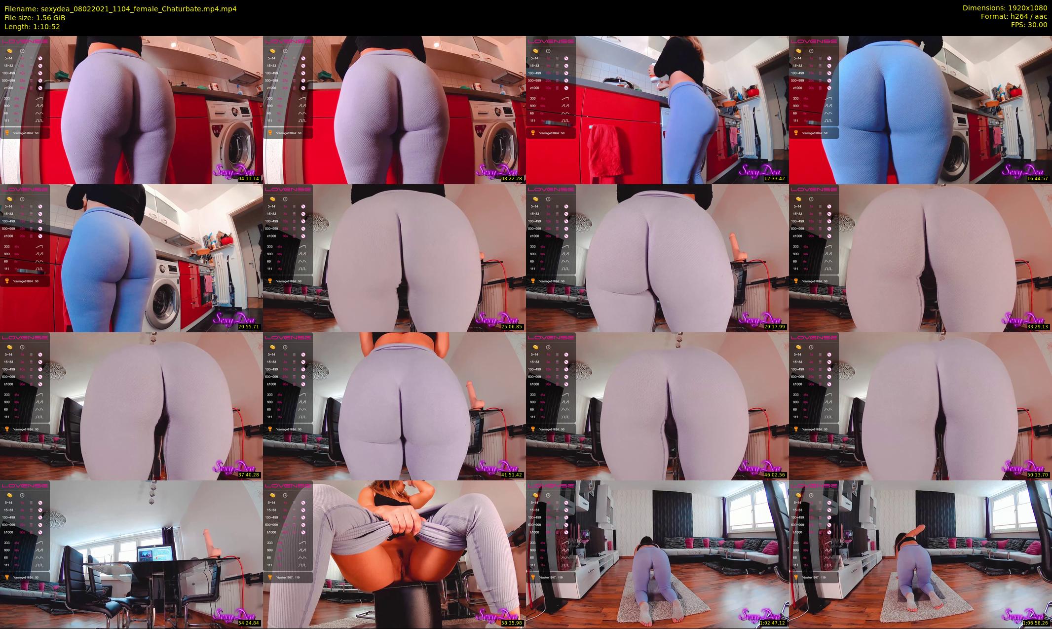 sexydea — 71 minute Chaturbate female cam show recording, 1080p, Feb 8, 2021