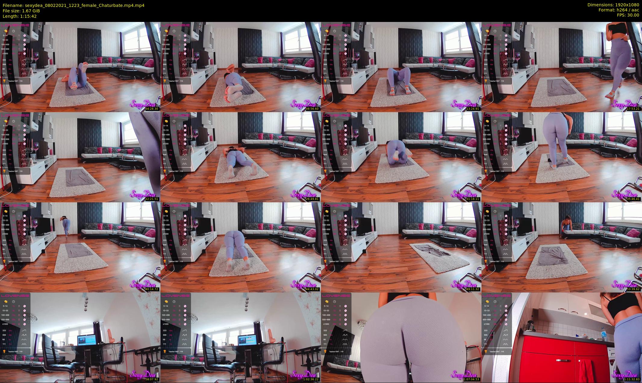 sexydea — 76 minute Chaturbate female cam show recording, 1080p, Feb 8, 2021