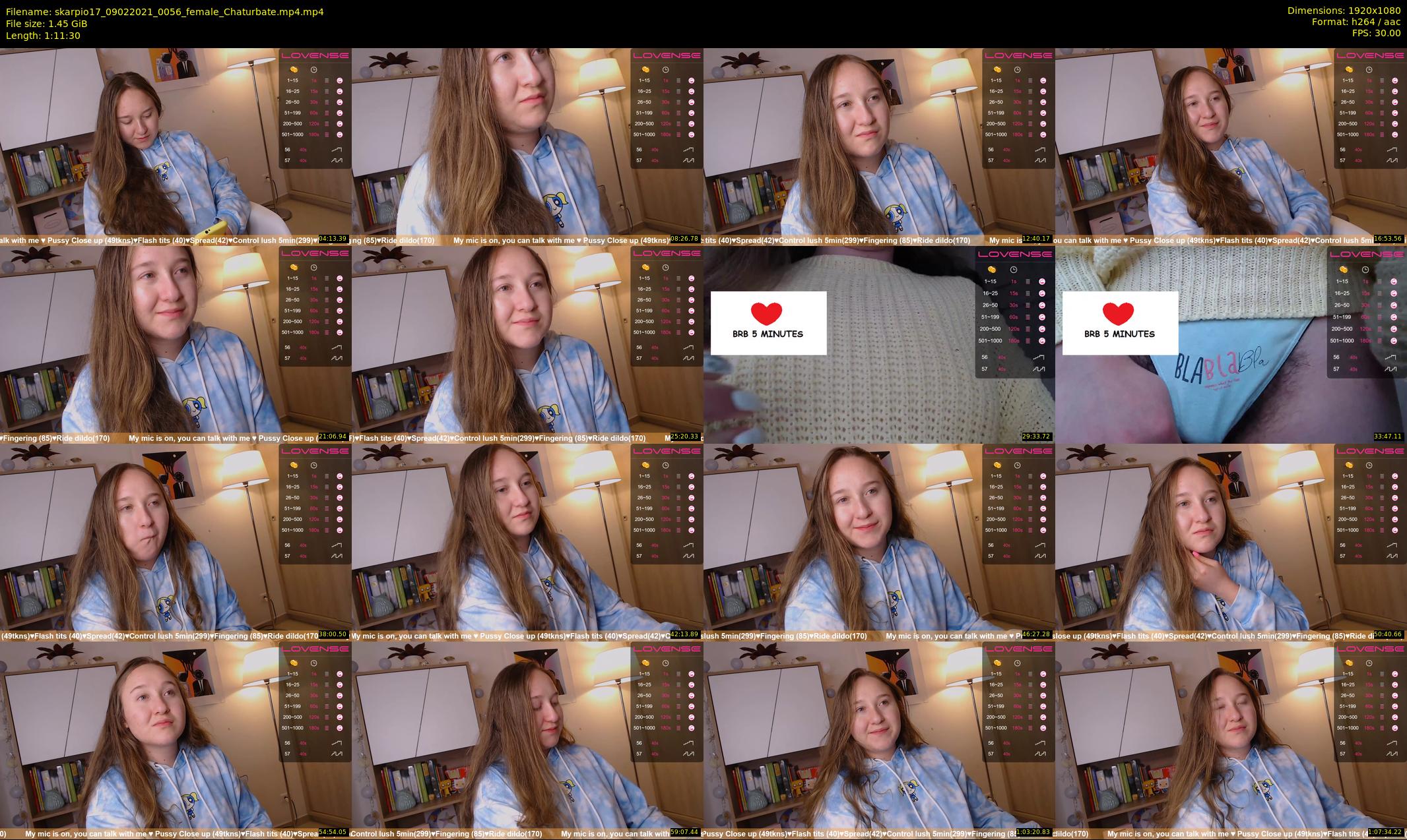 skarpio17 — 72 minute Chaturbate female cam show recording, 1080p, Feb 9, 2021
