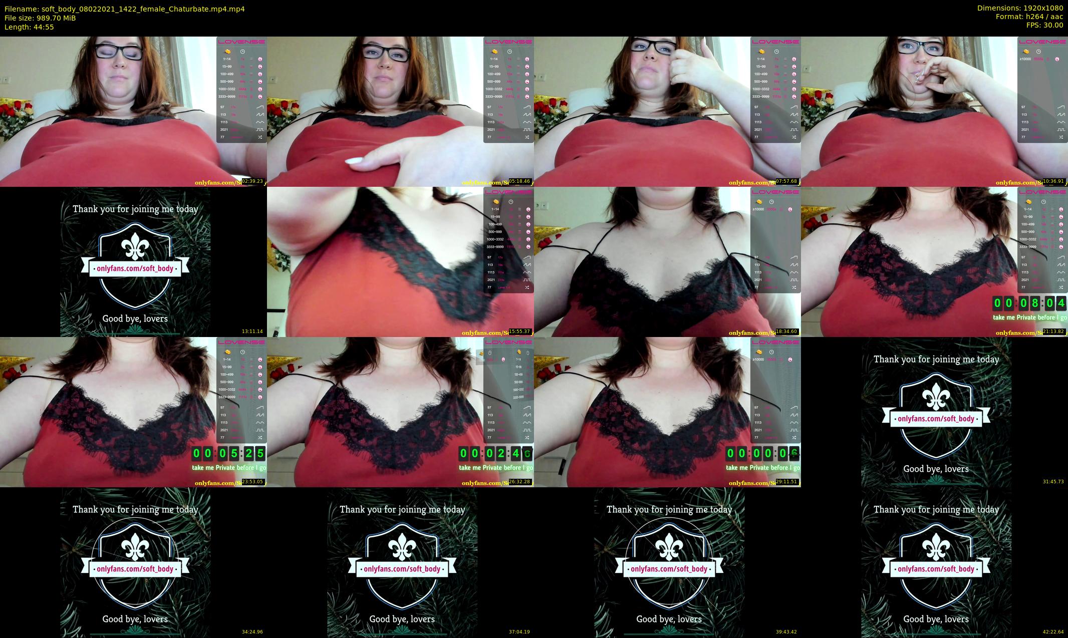 soft_body — 45 minute Chaturbate female cam show recording, 1080p, Feb 8, 2021