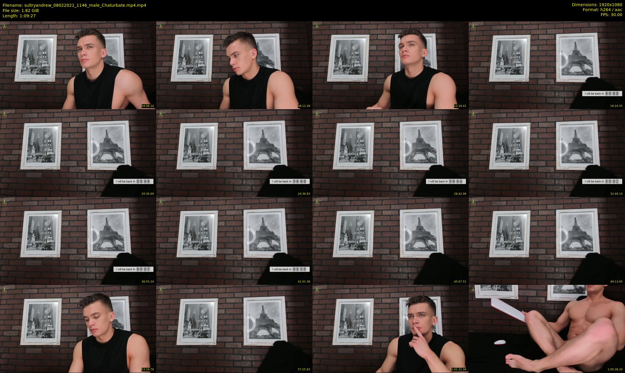 sultryandrew — 70 minute Chaturbate male cam show recording, 1080p, Feb 8, 2021