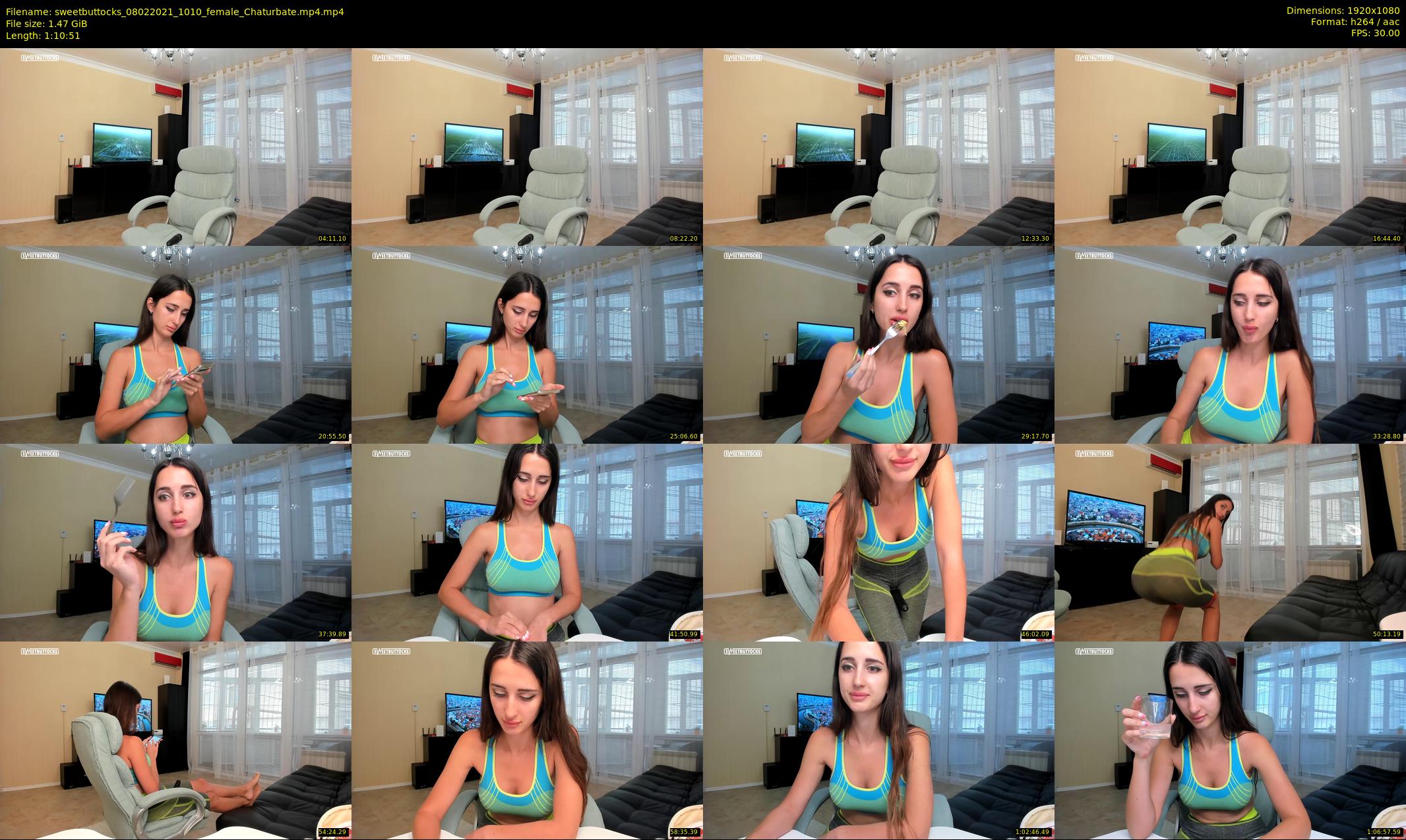sweetbuttocks — 71 minute Chaturbate female cam show recording, 1080p, Feb 8, 2021