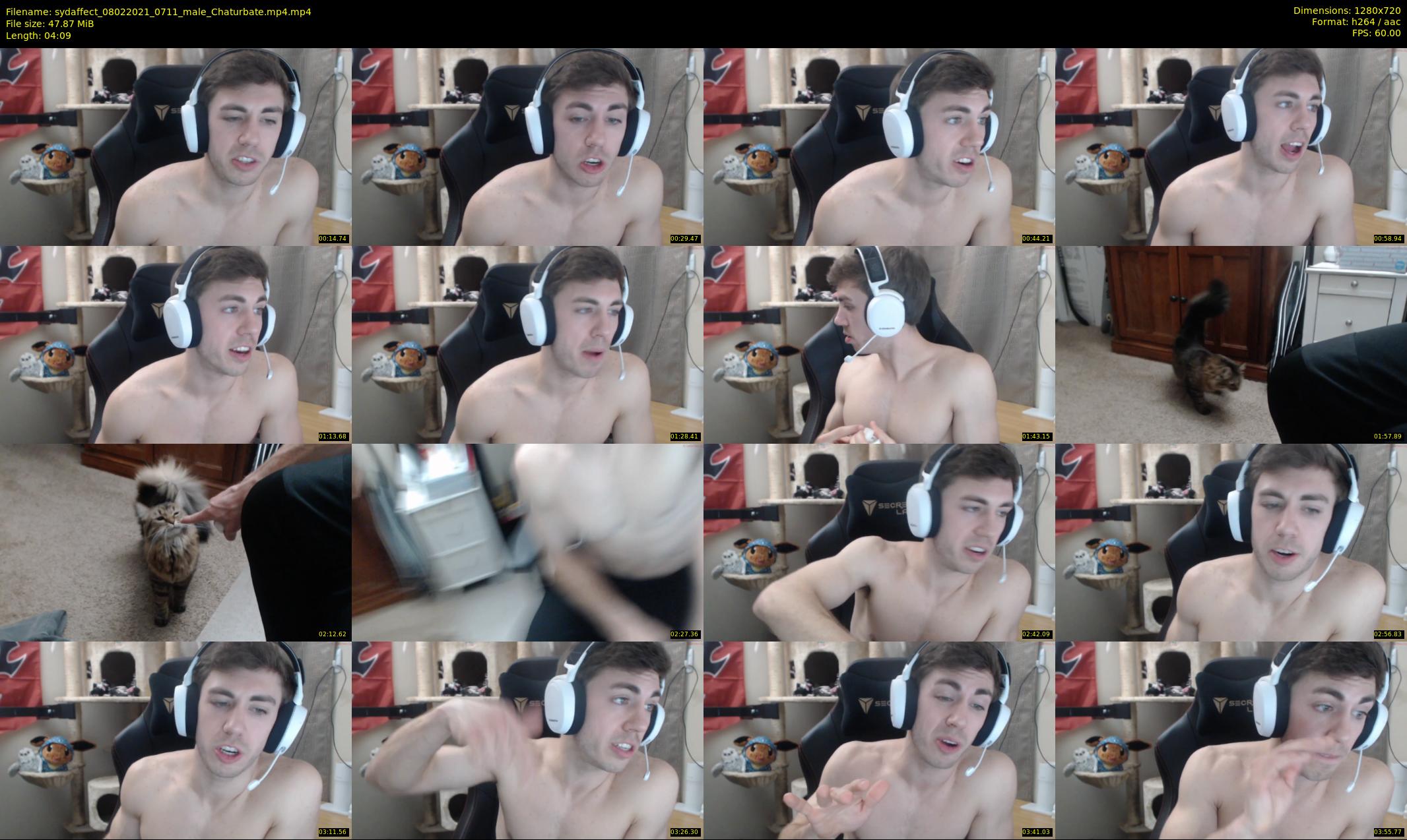 sydaffect — 5 minute Chaturbate male cam show recording, 720p, Feb 8, 2021