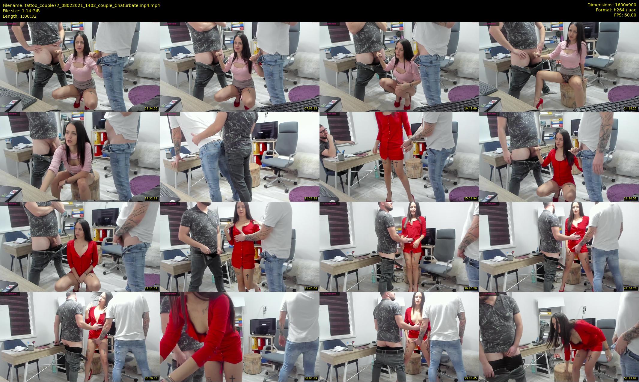 tattoo_couple77 — 61 minute Chaturbate couple cam show recording, 720p, Feb 8, 2021