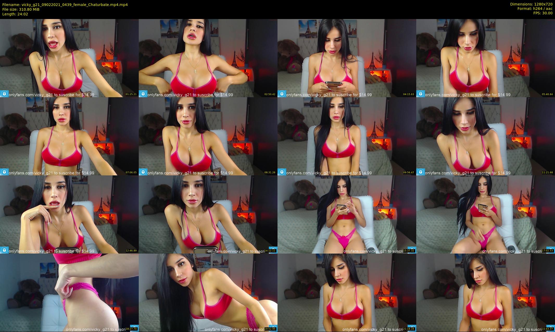 vicky_g21 — 25 minute Chaturbate female cam show recording, 720p, Feb 9, 2021