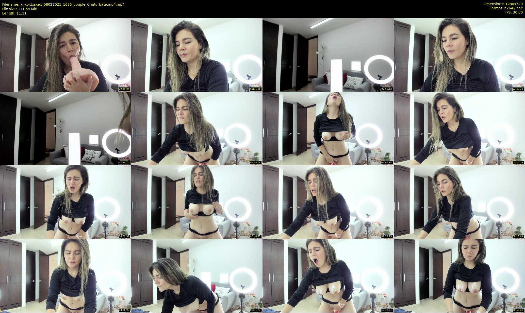 xhxoxtxsxex — 12 minute Chaturbate couple cam show recording, 720p, Feb 8, 2021
