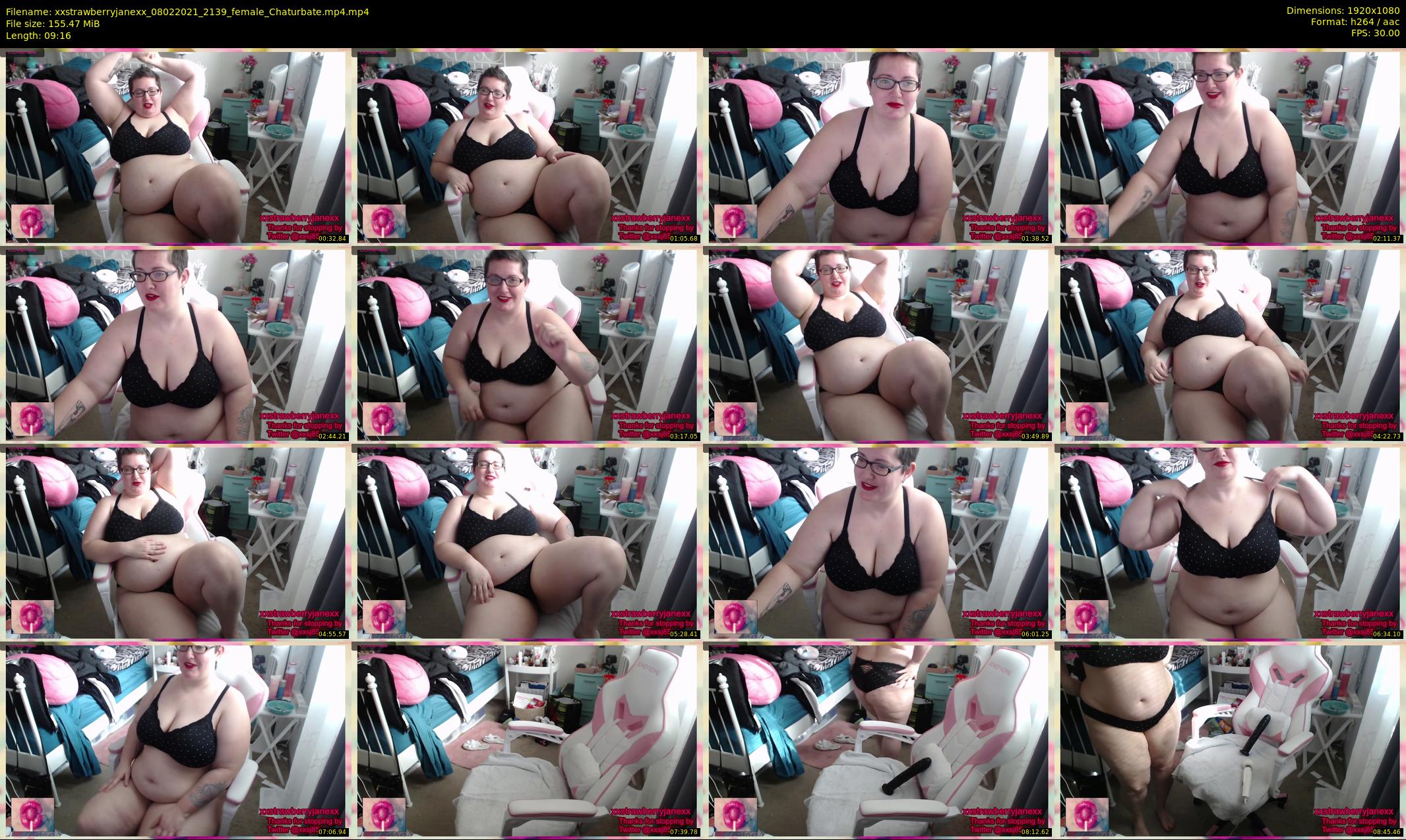 xxstrawberryjanexx — 10 minute Chaturbate female cam show recording, 1080p, Feb 8, 2021