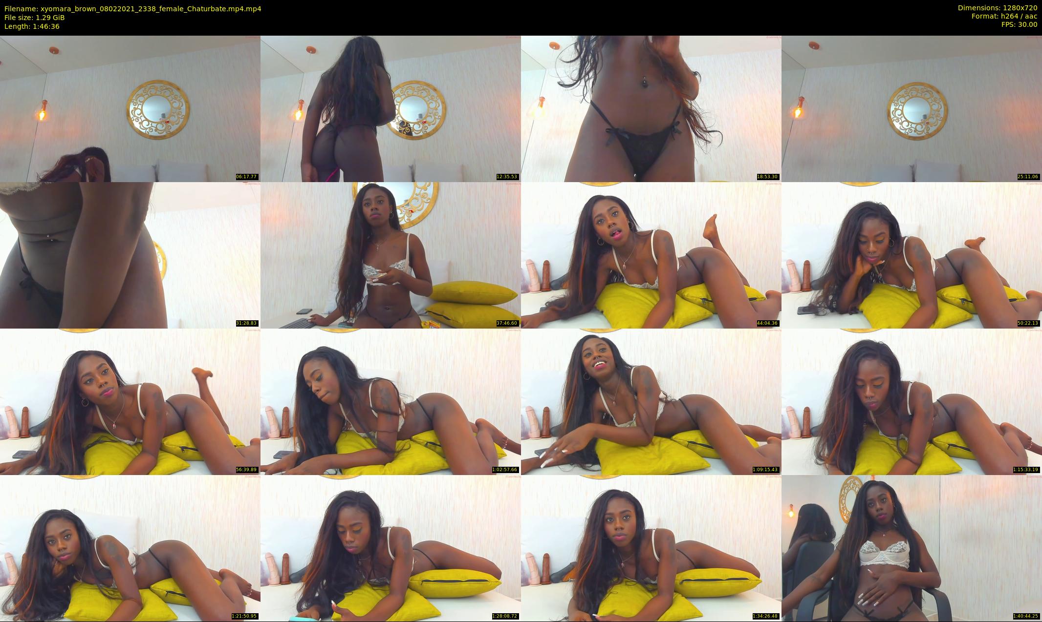 xyomara_brown — 107 minute Chaturbate female cam show recording, 720p, Feb 8, 2021