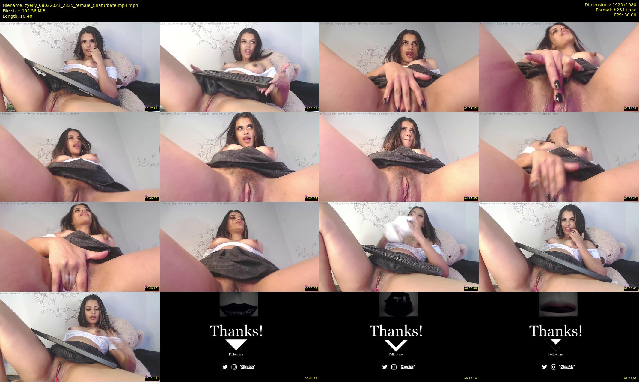 zyelly — 11 minute Chaturbate female cam show recording, 1080p, Feb 8, 2021