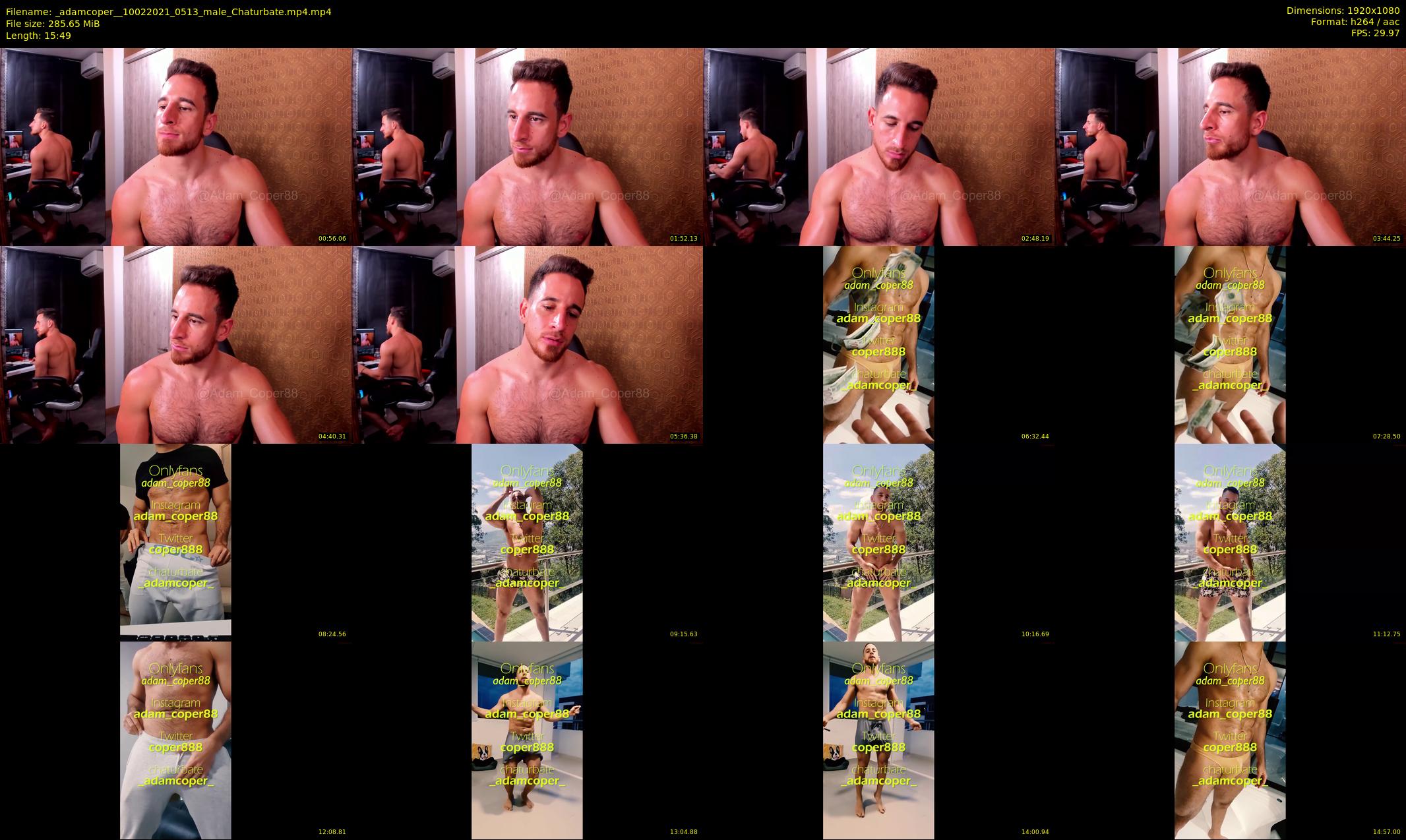 _adamcoper_ — 16 minute Chaturbate male cam show recording, 1080p, Feb 10, 2021