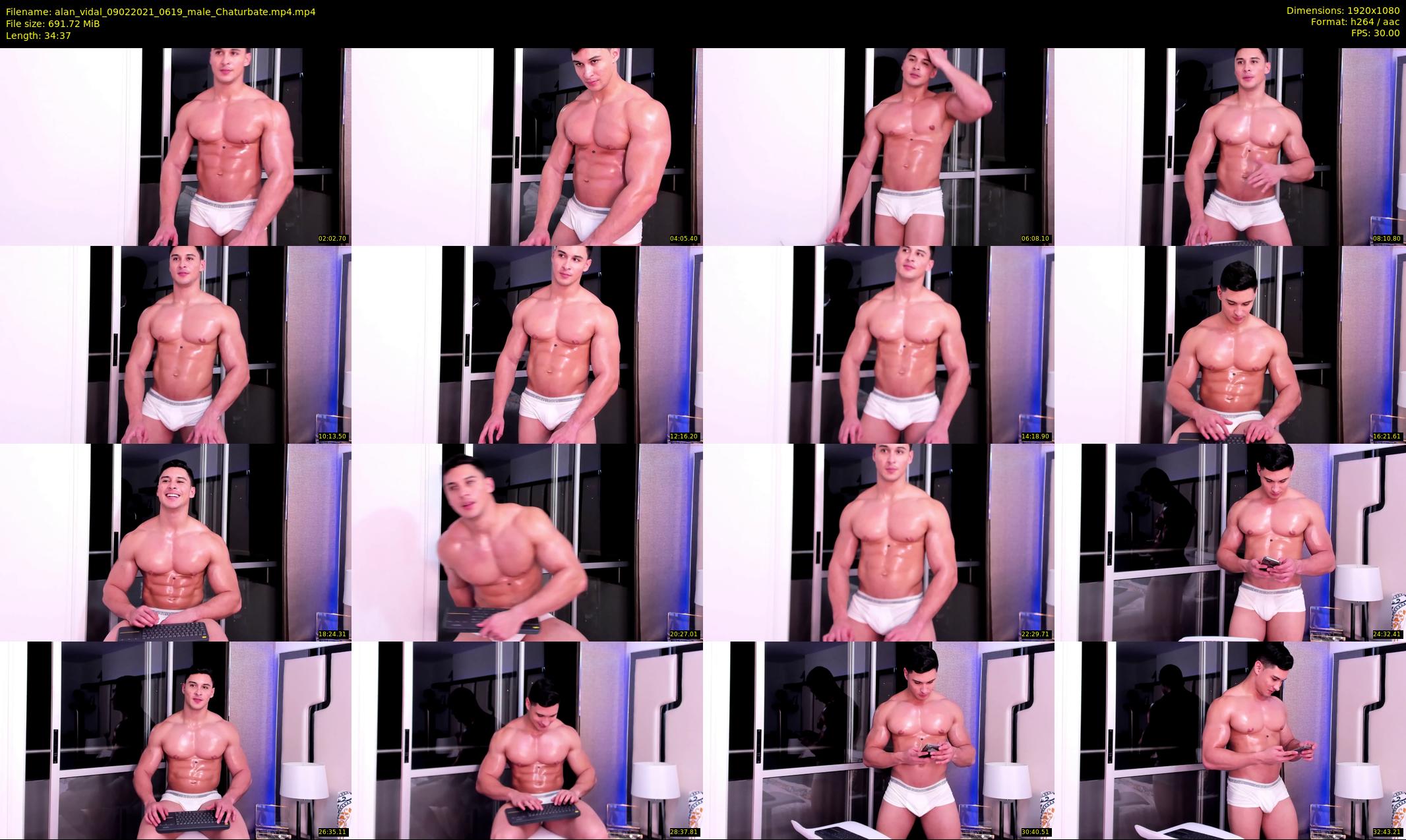alan_vidal — 35 minute Chaturbate male cam show recording, 1080p, Feb 9, 2021