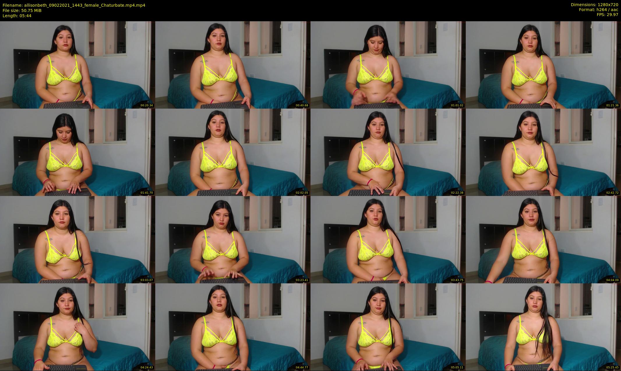 allisonbeth — 6 minute Chaturbate female cam show recording, 720p, Feb 9, 2021