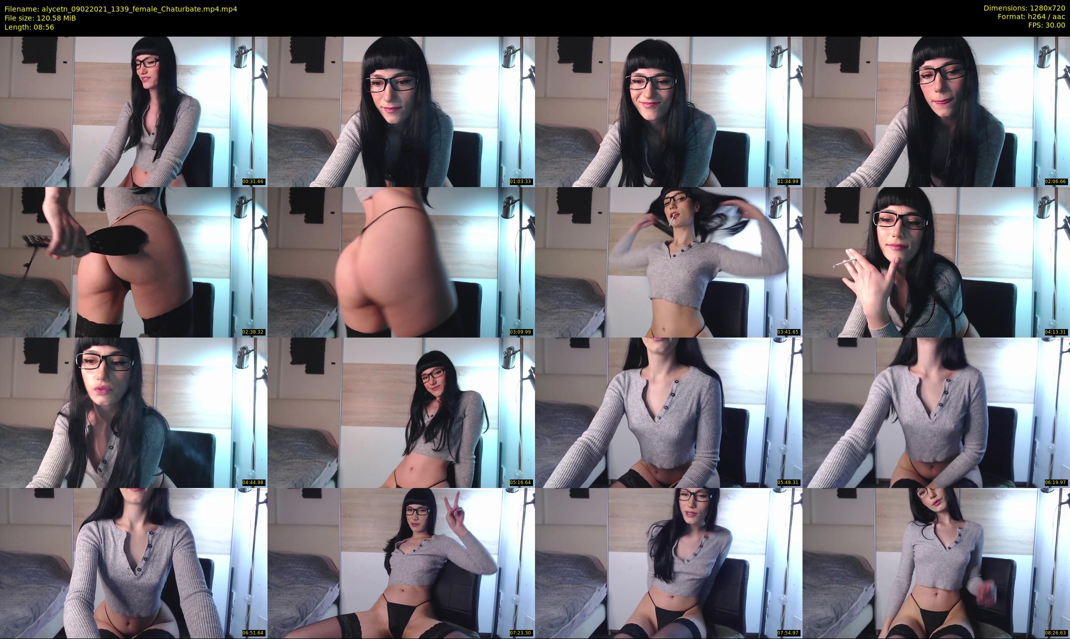 alycetn — 9 minute Chaturbate female cam show recording, 720p, Feb 9, 2021