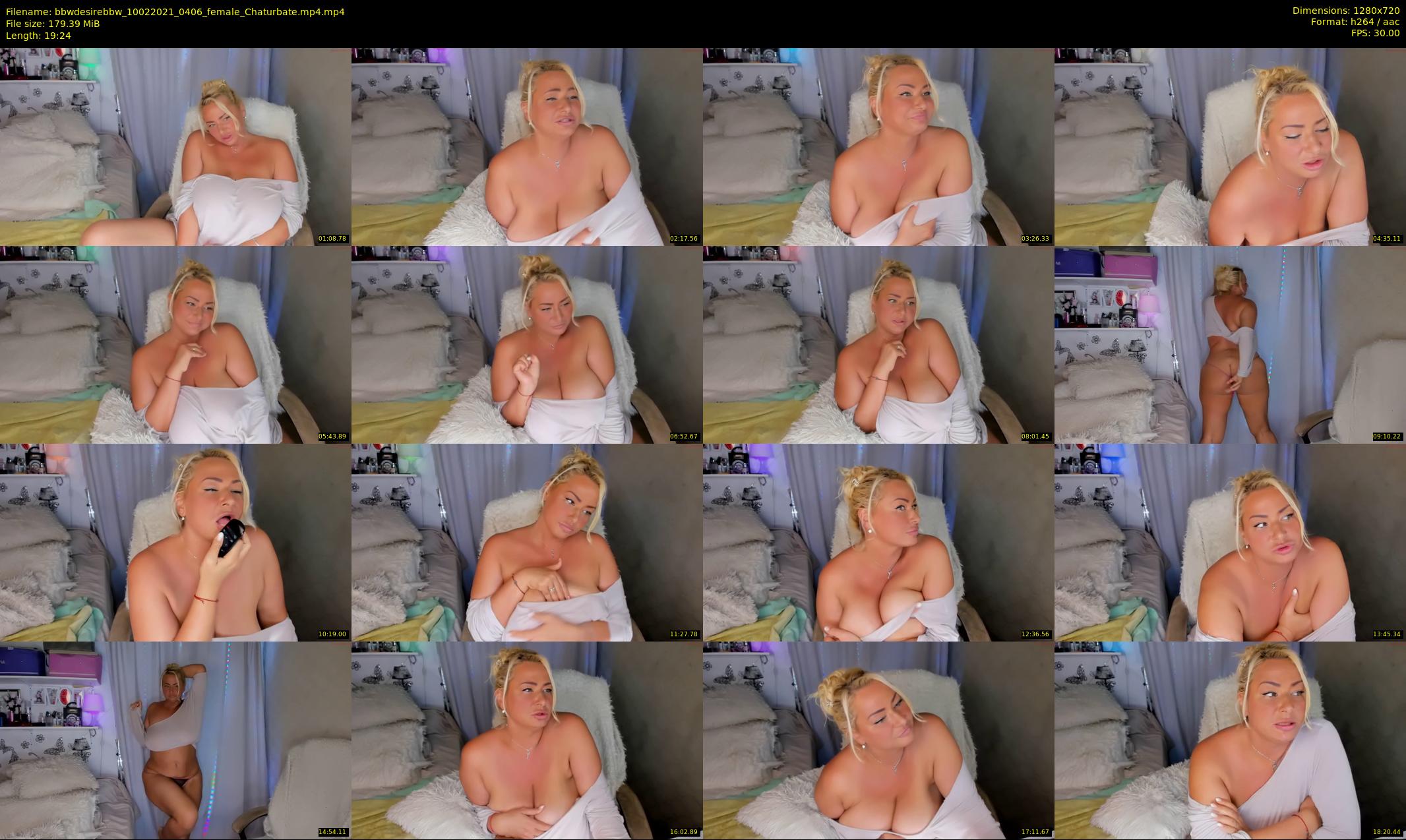 bbwdesirebbw — 20 minute Chaturbate female cam show recording, 720p, Feb 10, 2021
