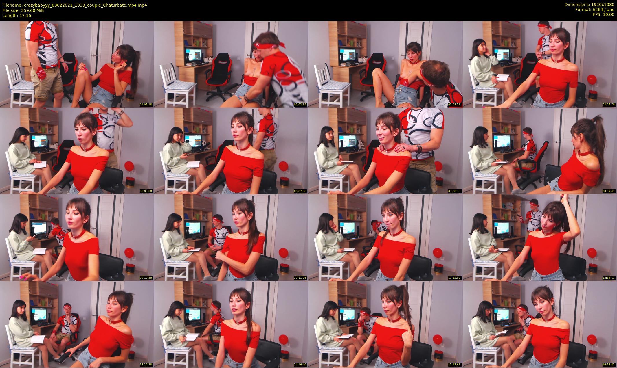 crazybabyyy — 18 minute Chaturbate couple cam show recording, 1080p, Feb 9, 2021