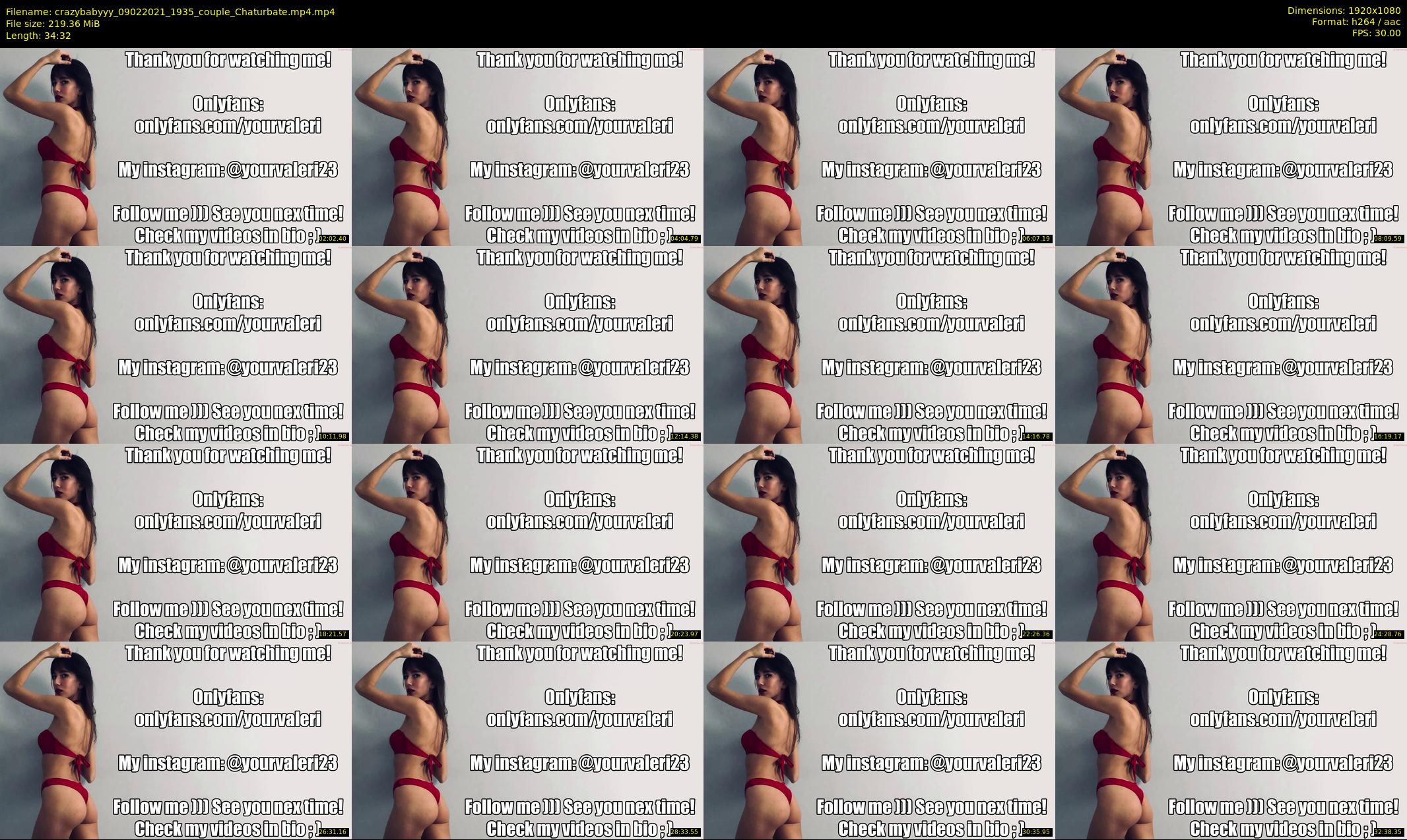crazybabyyy — 35 minute Chaturbate couple cam show recording, 1080p, Feb 9, 2021